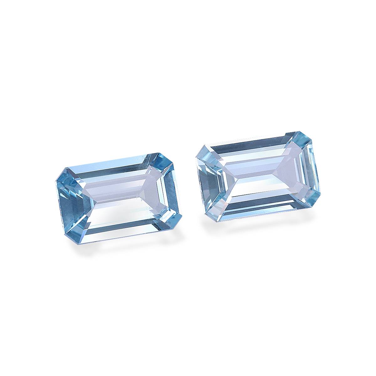 baby blue aquamarine, 6.36ct rectangular cut — view 3