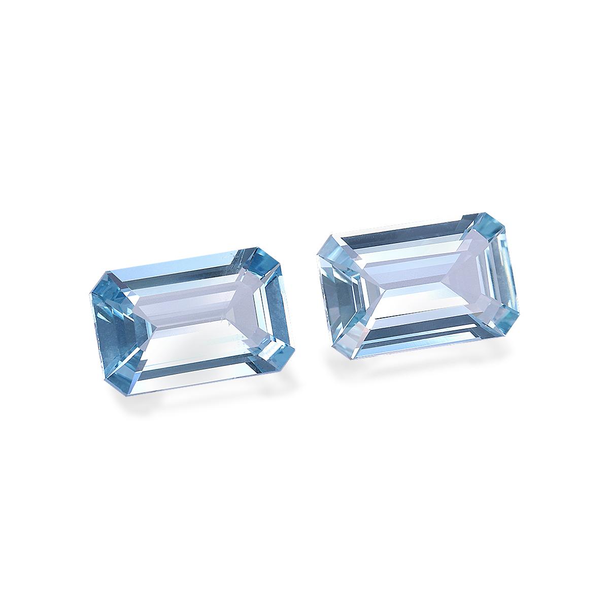 baby blue aquamarine, 6.36ct rectangular cut — view 3