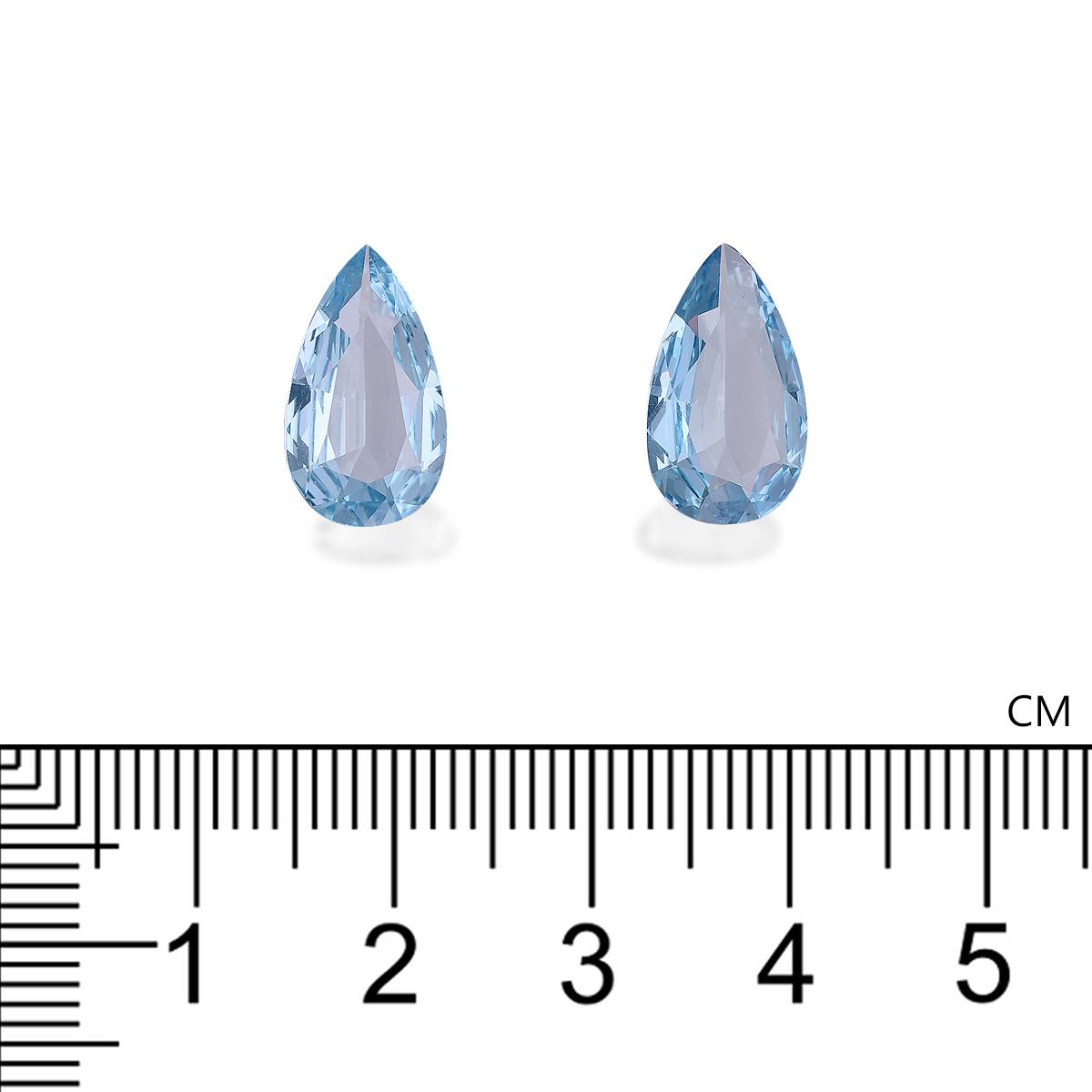 Santa Maria blue aquamarine, 5.07ct pear cut — view 4