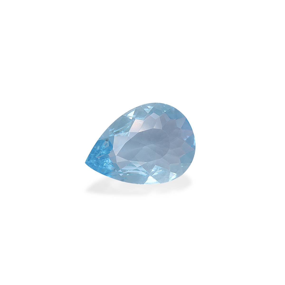Santa Maria blue aquamarine, 3.31ct pear cut — view 3