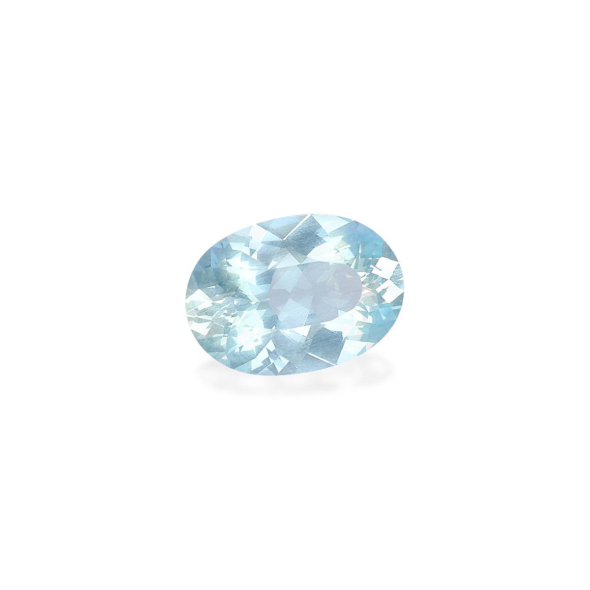 baby blue aquamarine, 4.02ct oval cut — view 3