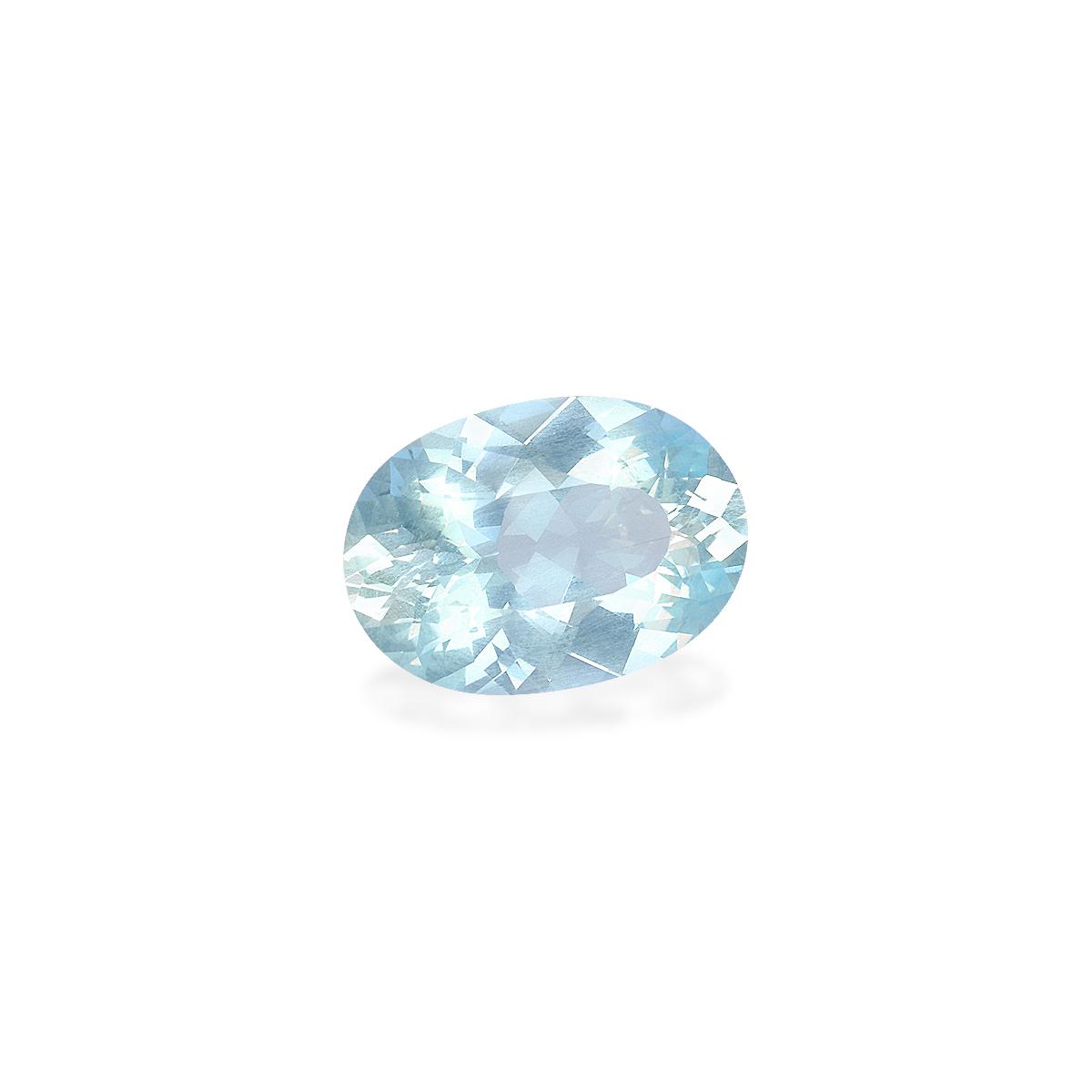 baby blue aquamarine, 4.02ct oval cut — view 3