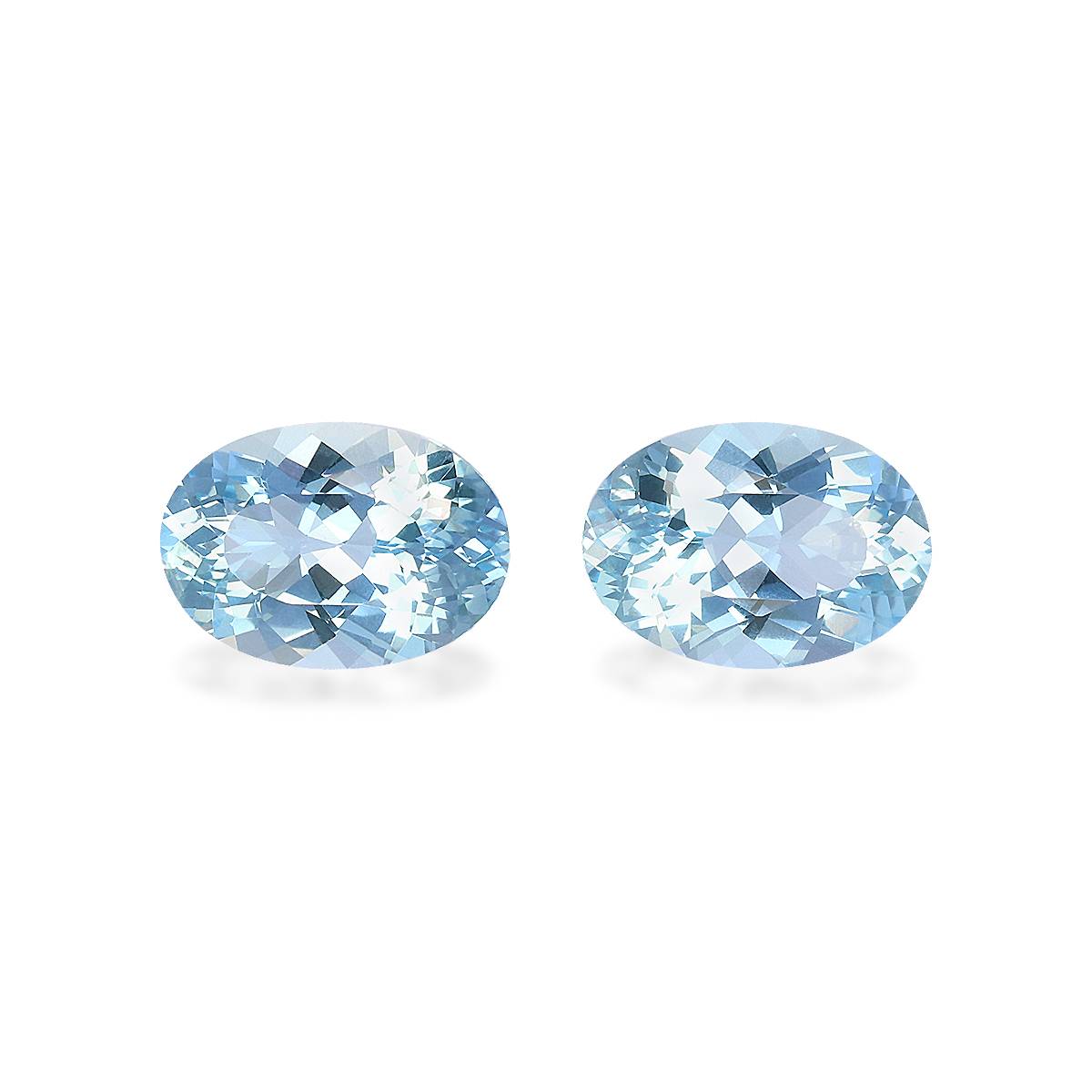 Baby Blue Aquamarine 3.96ct Pair