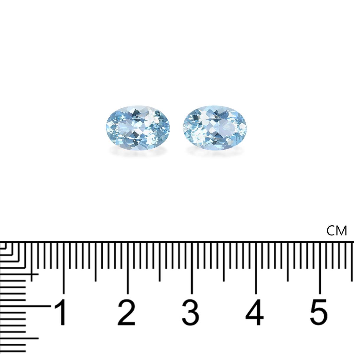 baby blue aquamarine, 3.96ct oval cut — view 4