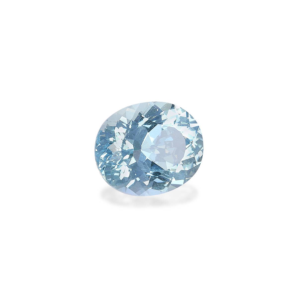 baby blue aquamarine, 5.12ct oval cut — view 3