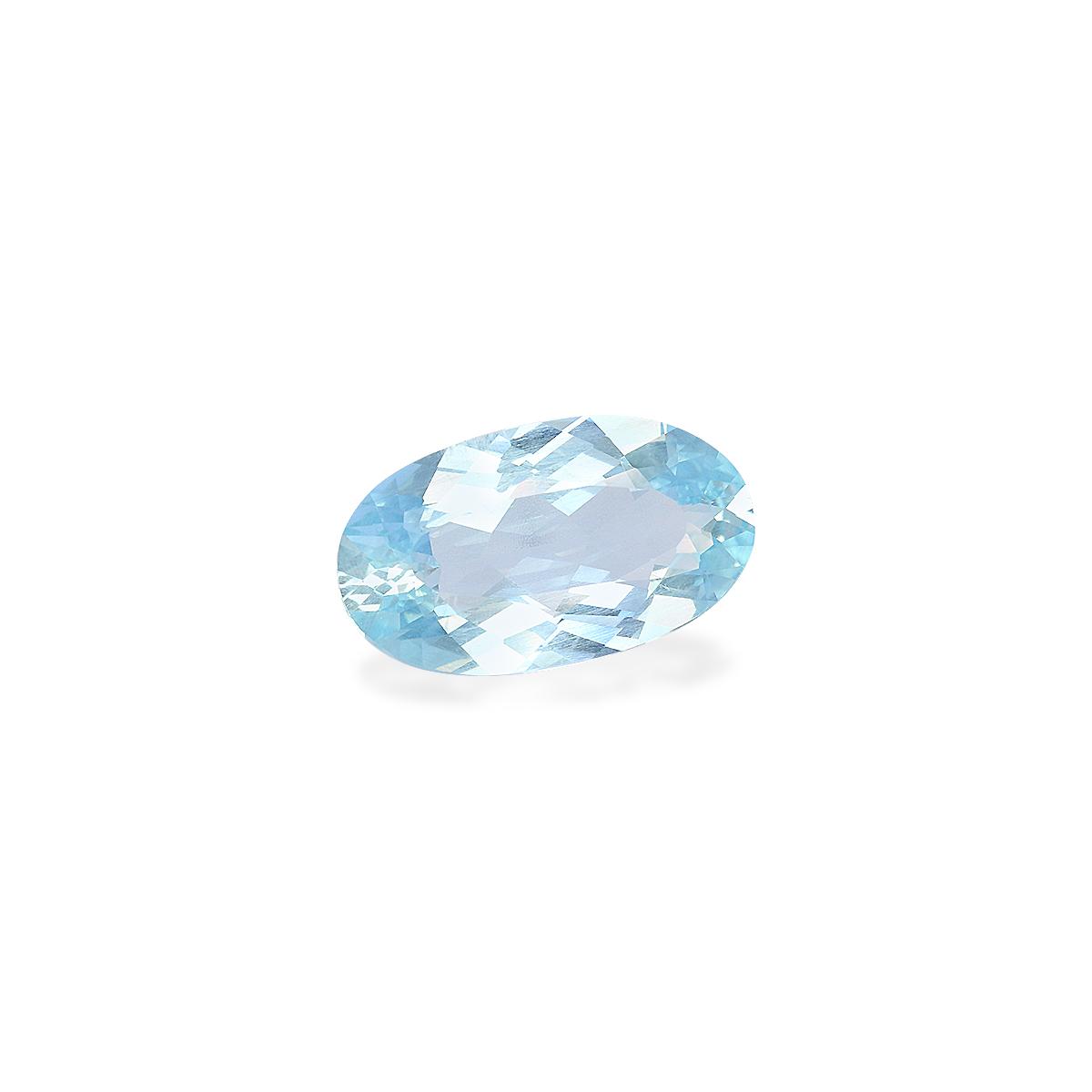 baby blue aquamarine, 4.03ct oval cut — view 3