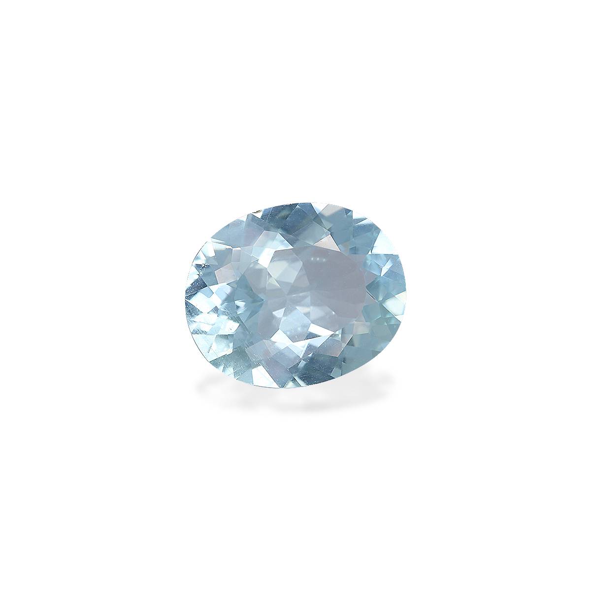 sky blue aquamarine, 4.7ct oval cut — view 3