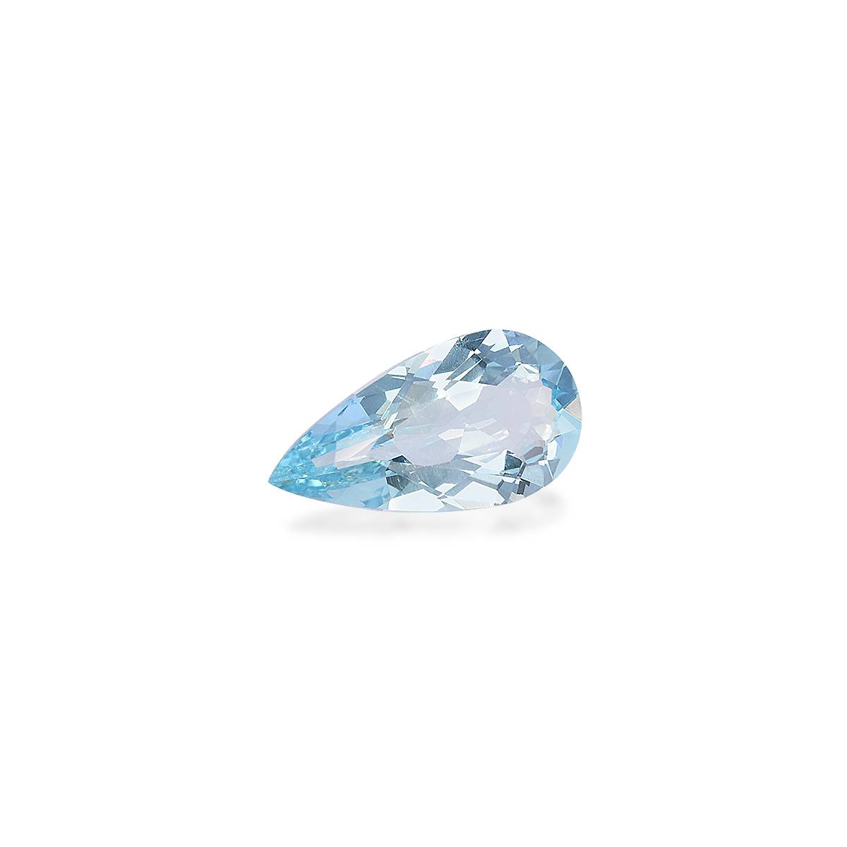 baby blue aquamarine, 4.05ct pear cut — view 3