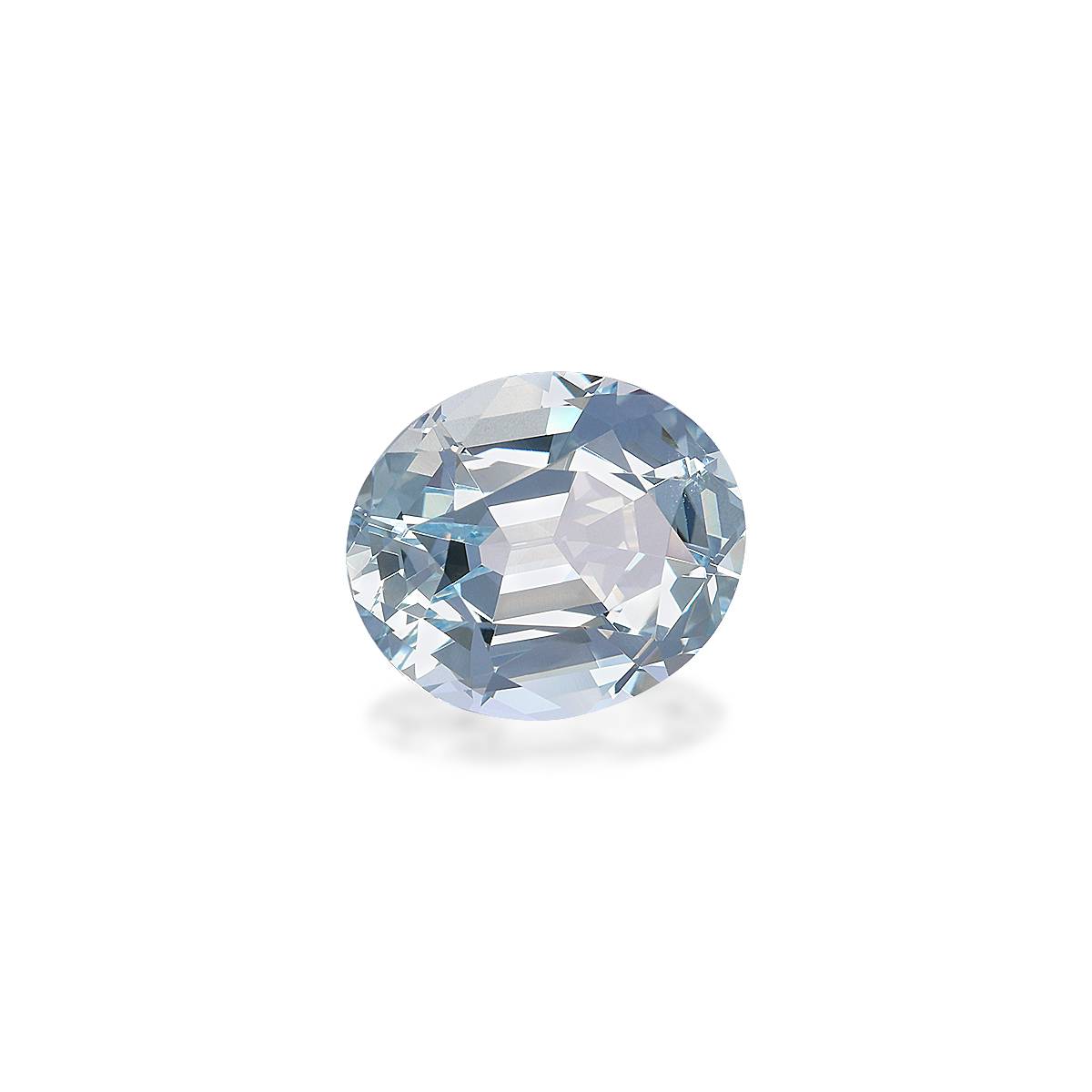 sky blue aquamarine, 5.42ct oval cut — view 3