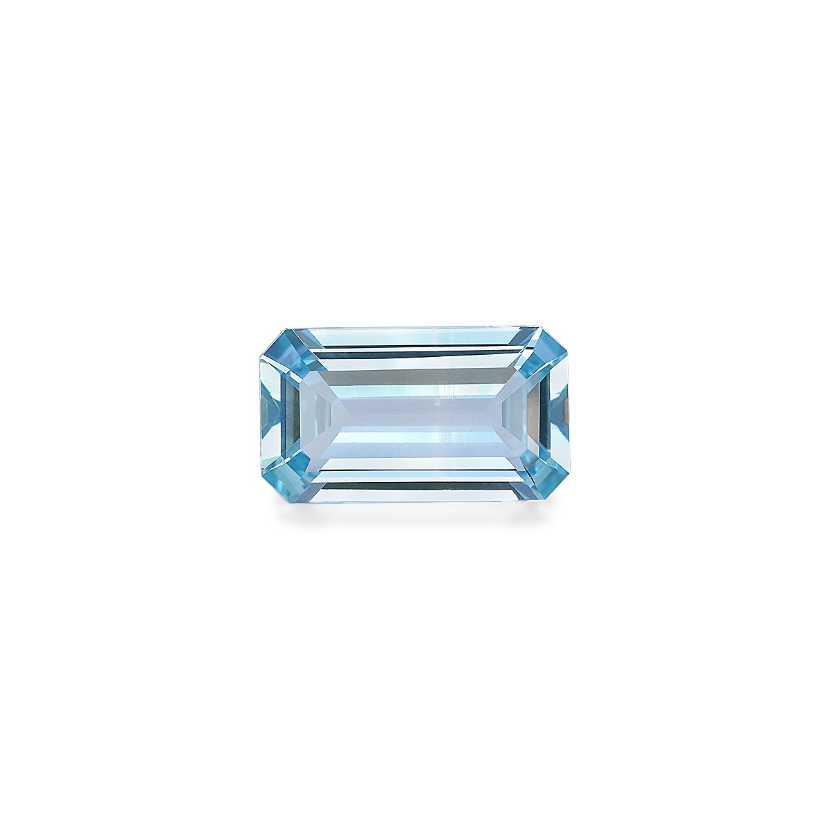 Santa Maria blue aquamarine, 3.74ct rectangular cut — main view