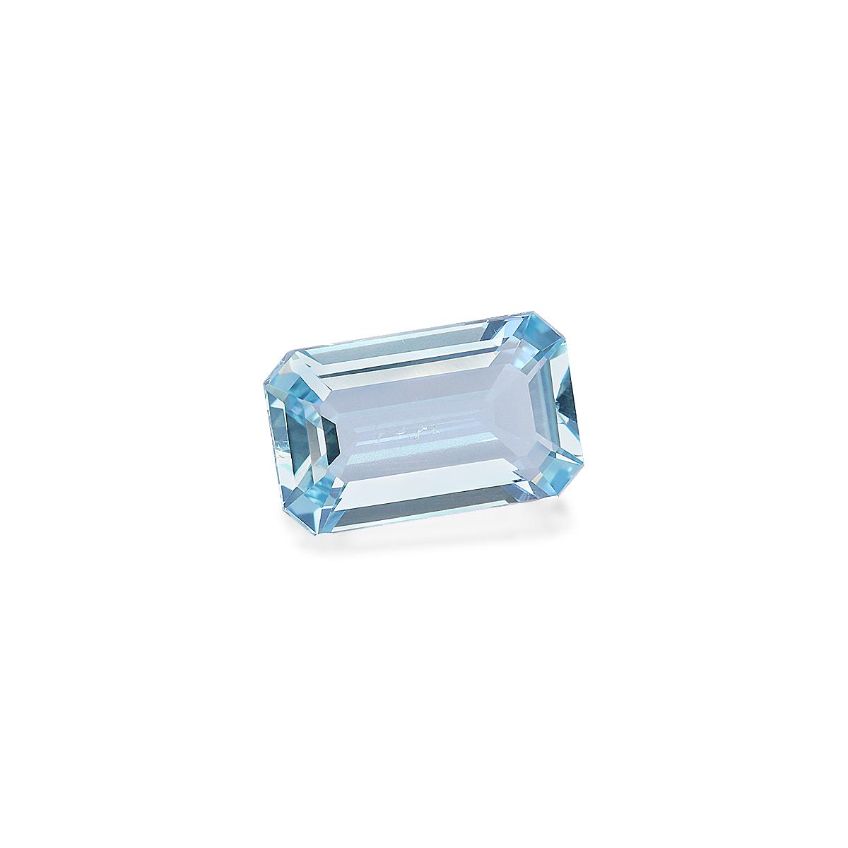 sky blue aquamarine, 3.45ct rectangular cut — view 3