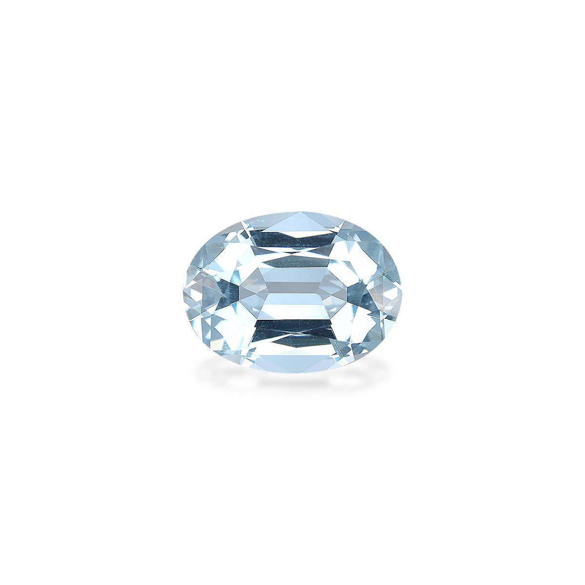 sky blue aquamarine, 7.24ct oval cut — main view