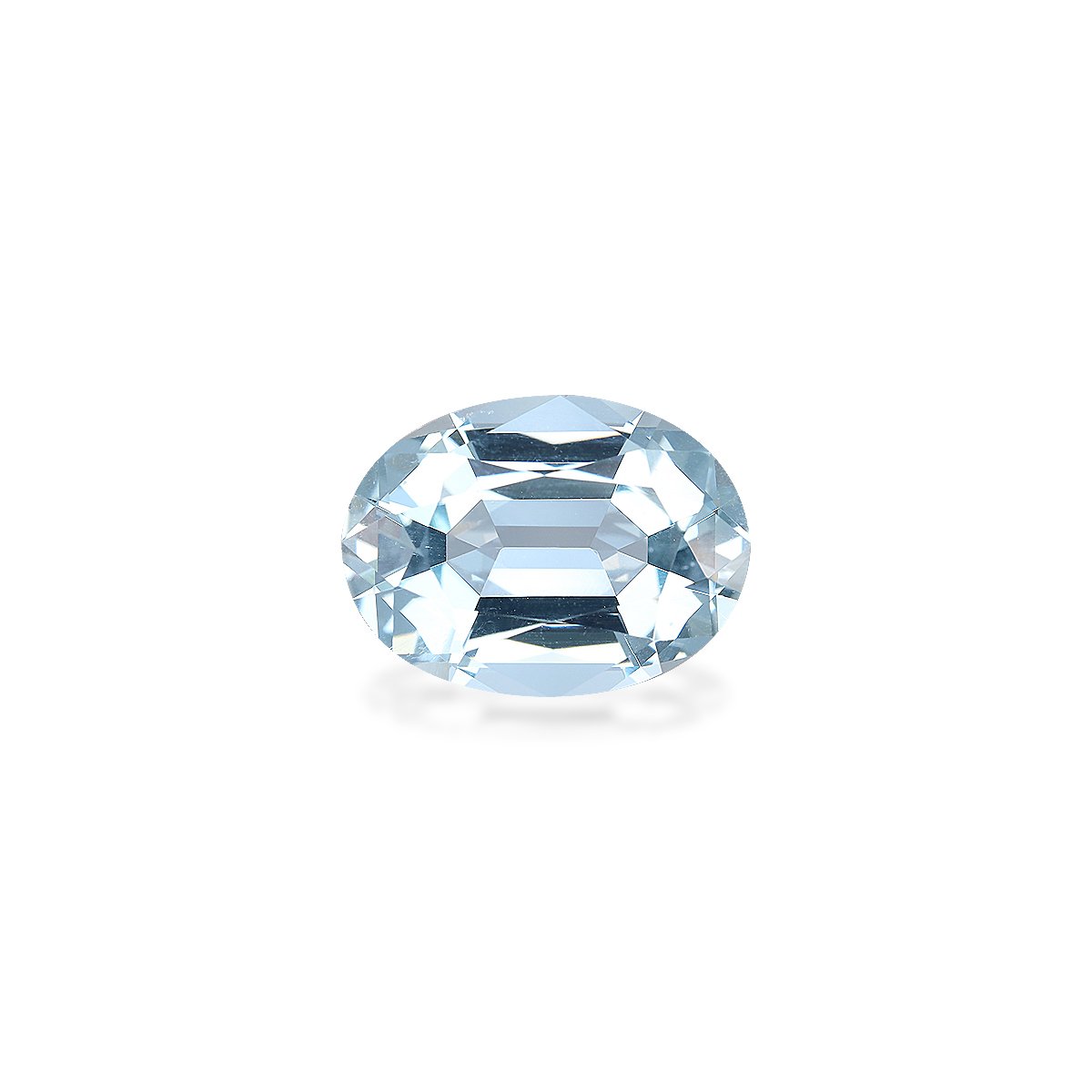 sky blue aquamarine, 7.24ct oval cut — main view