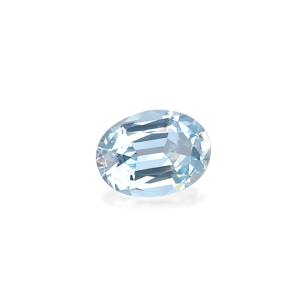 sky blue aquamarine, 7.24ct oval cut — view 3