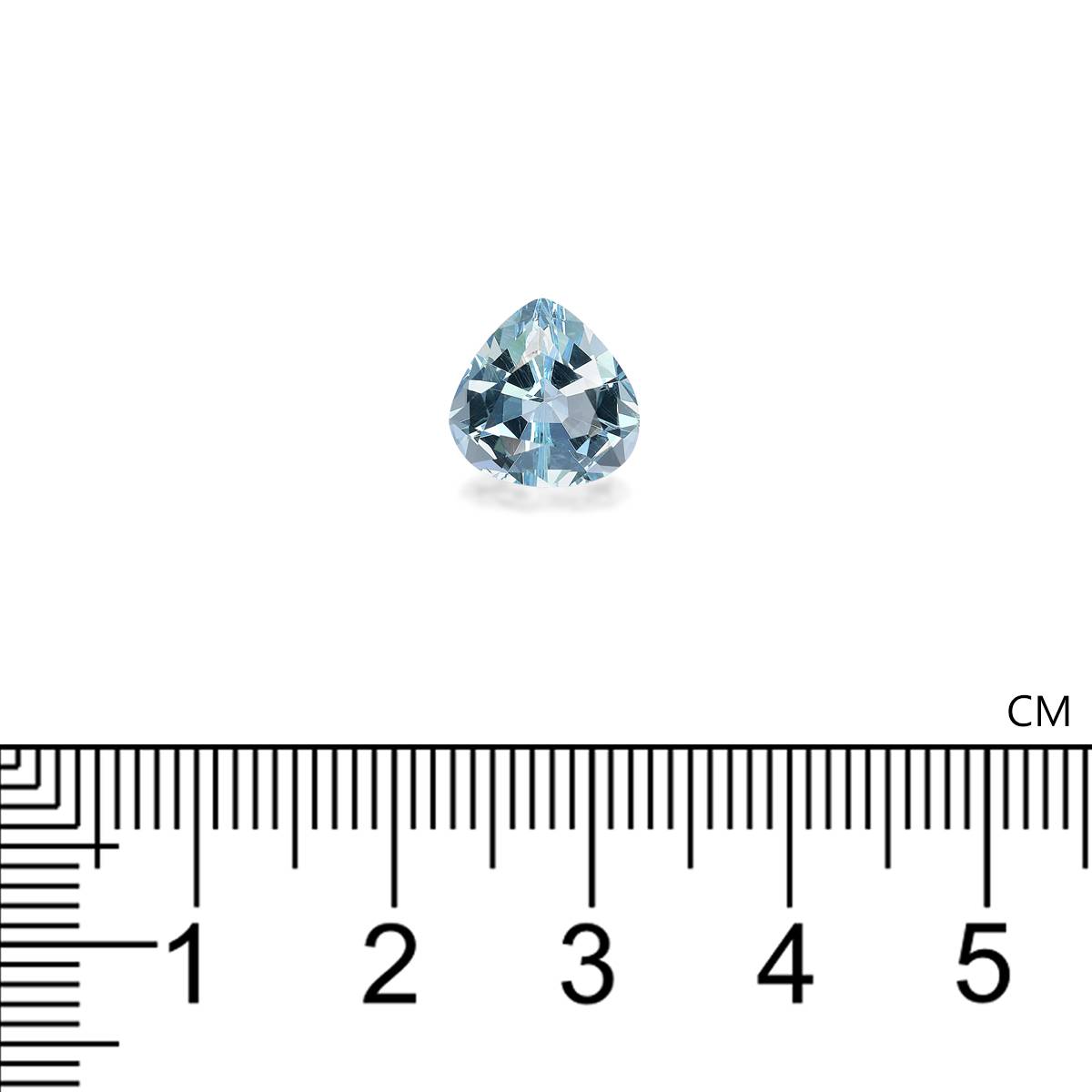 sky blue aquamarine, 2.8ct pear cut — view 4