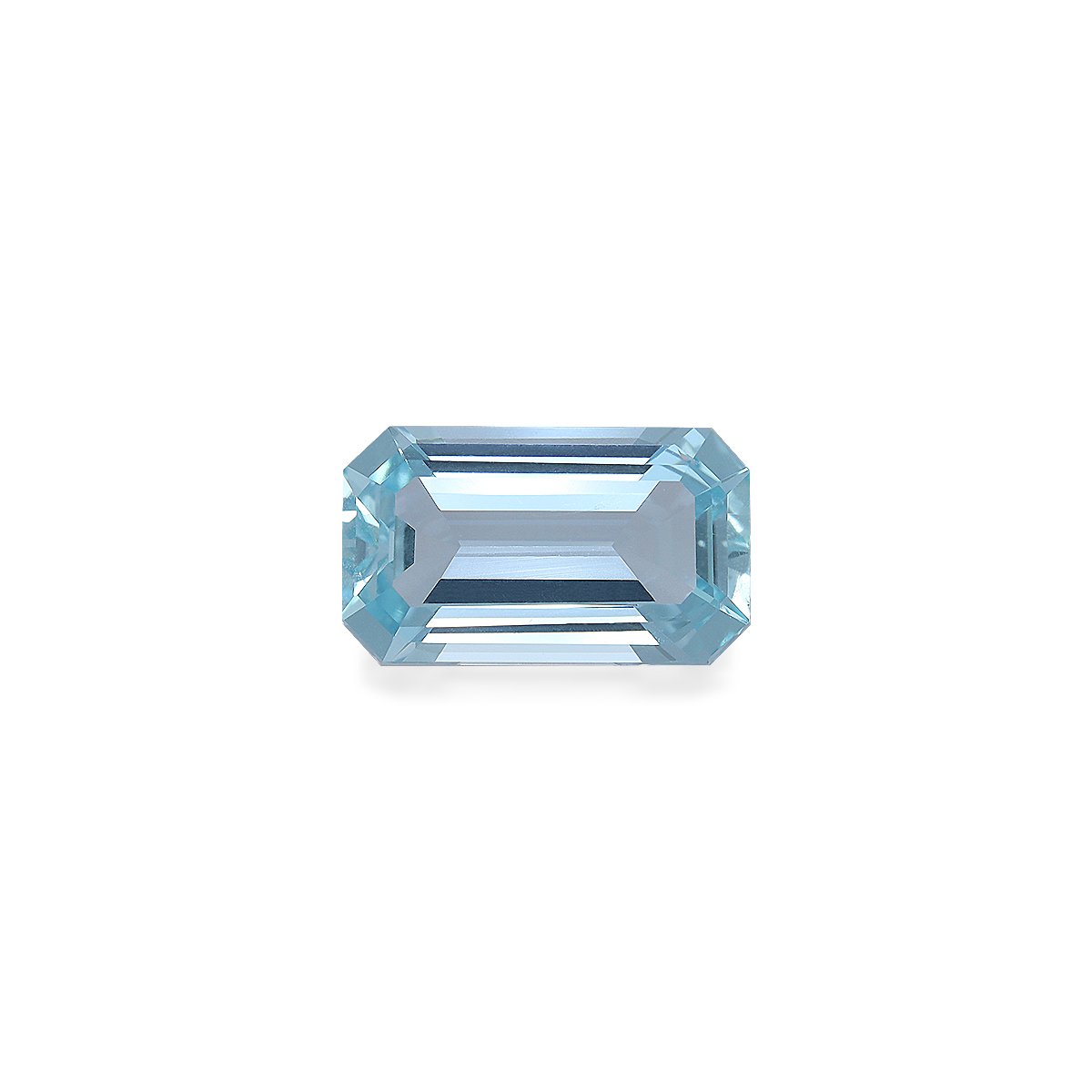 sky blue aquamarine, 3.21ct rectangular cut — main view