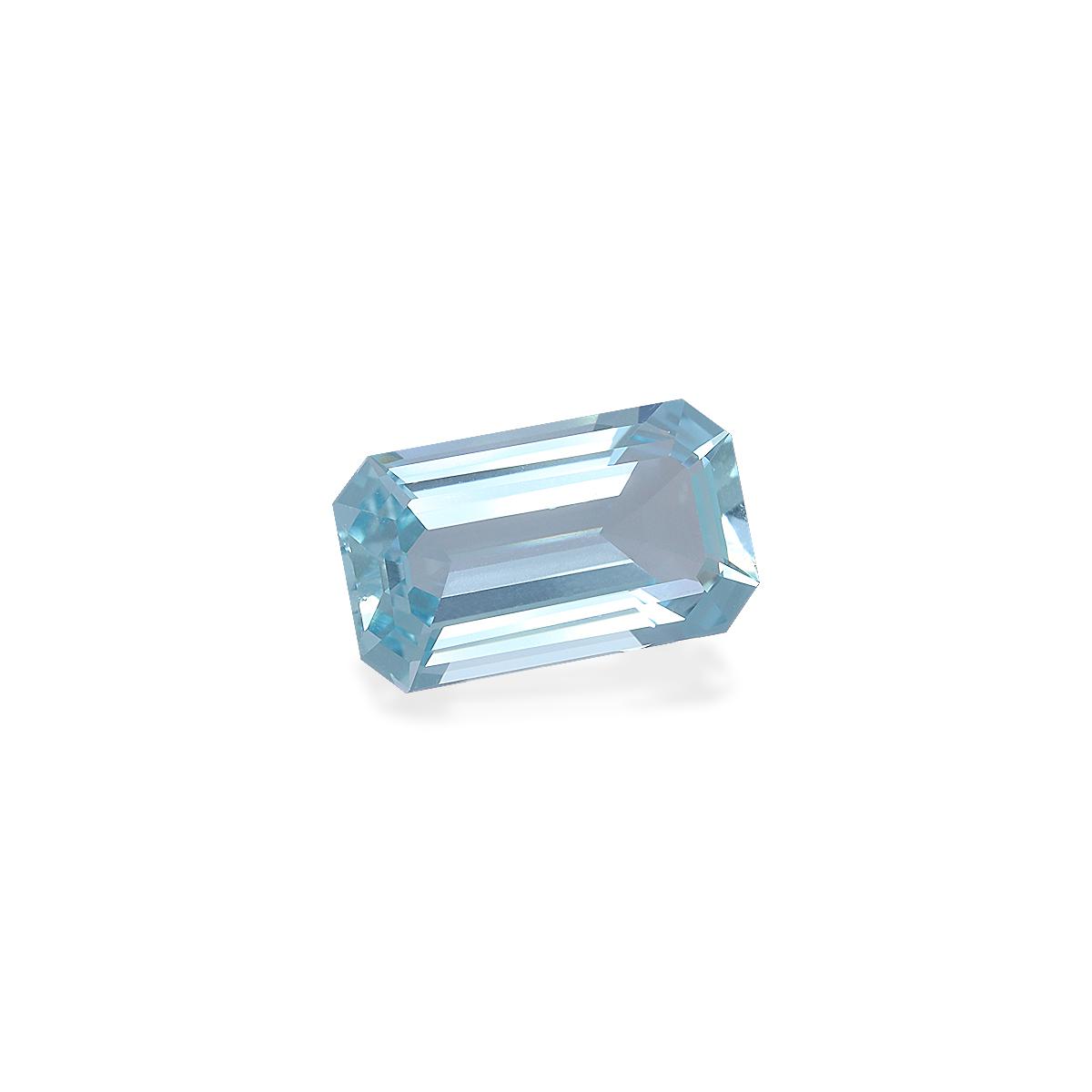 sky blue aquamarine, 3.21ct rectangular cut — view 3