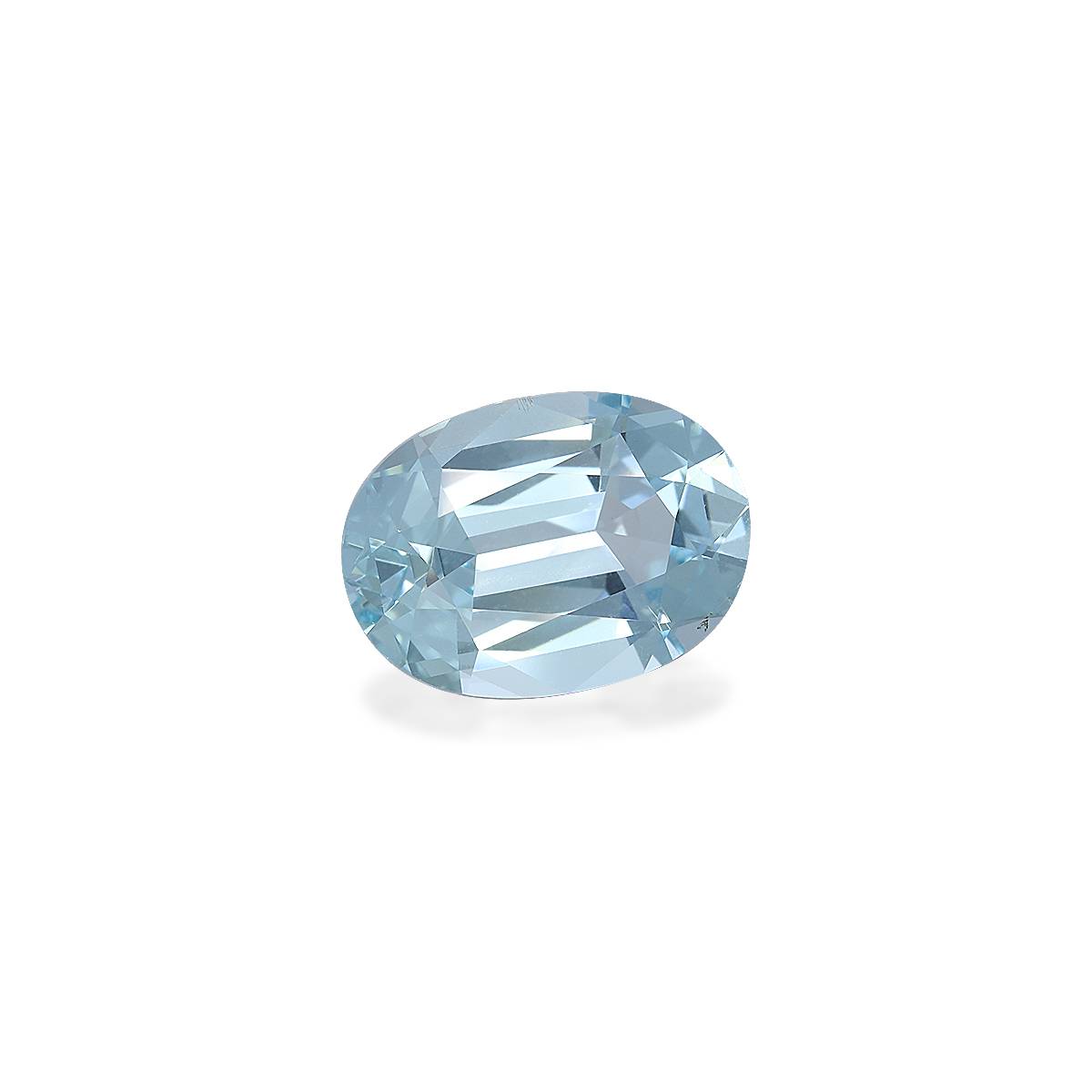 sky blue aquamarine, 5.53ct oval cut — view 3