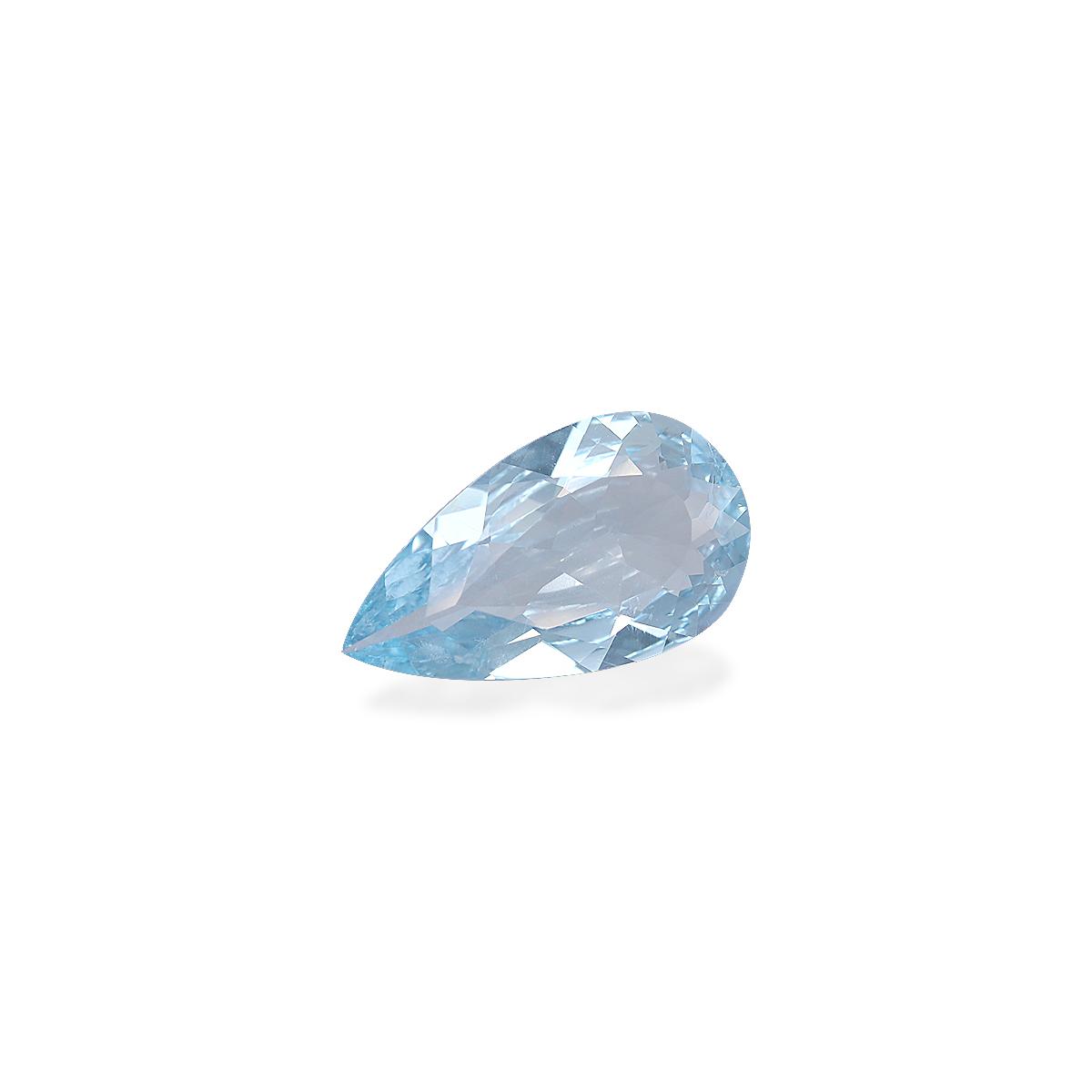 baby blue aquamarine, 3.28ct pear cut — view 3