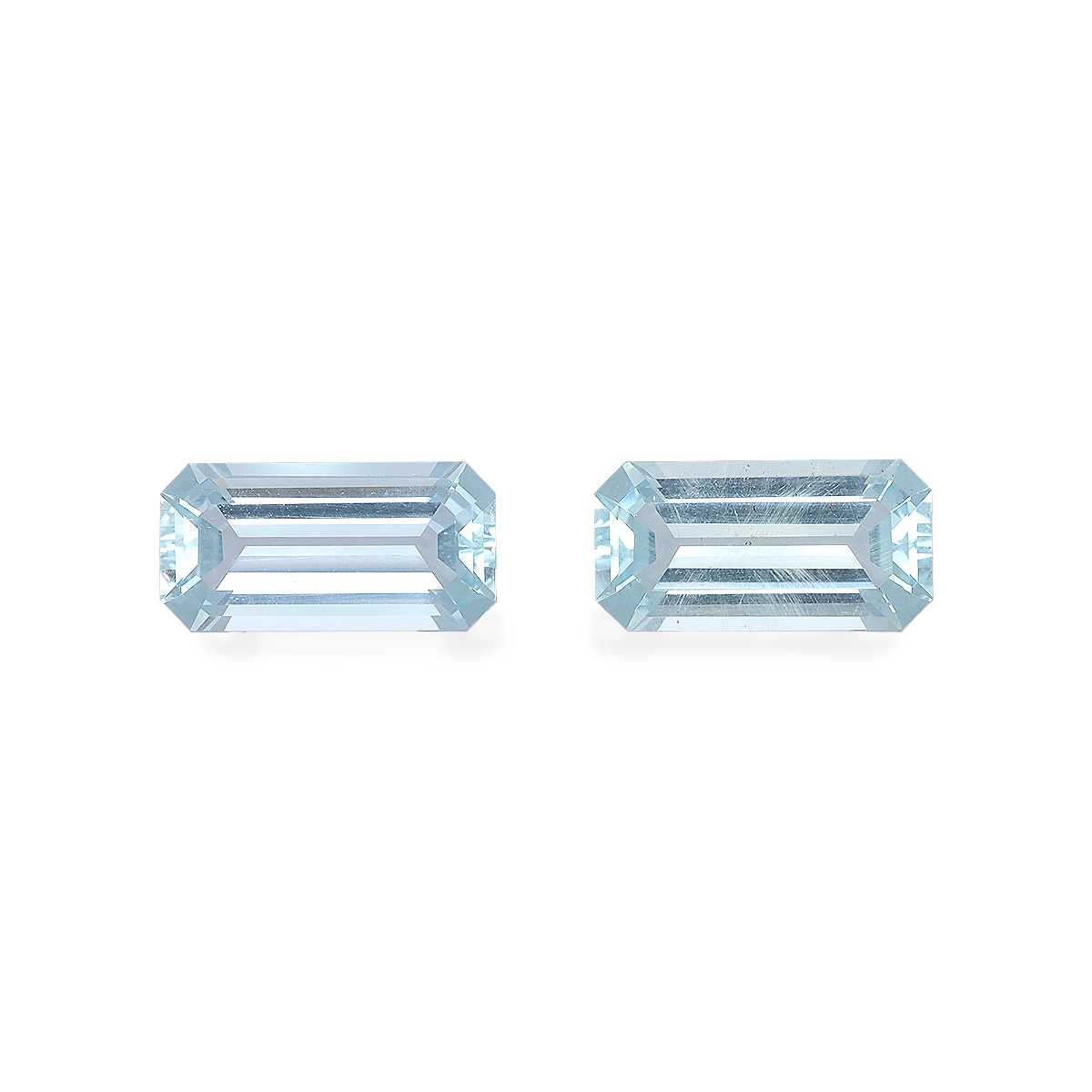Sky Blue Aquamarine 7.7ct Pair