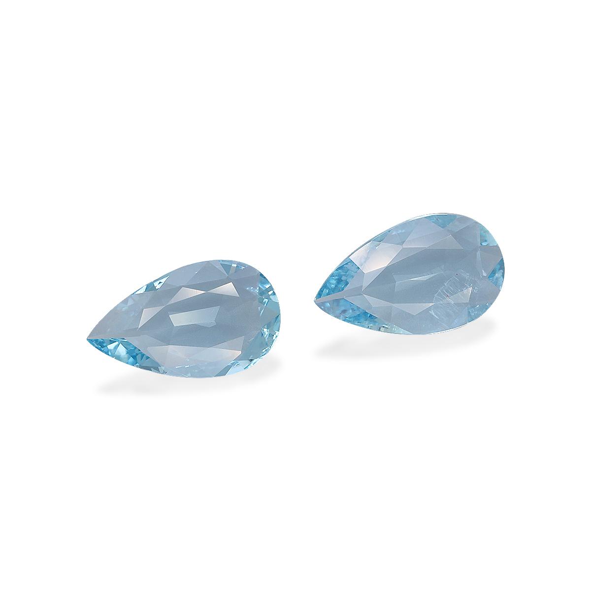 ice blue aquamarine, 4.21ct pear cut — view 3