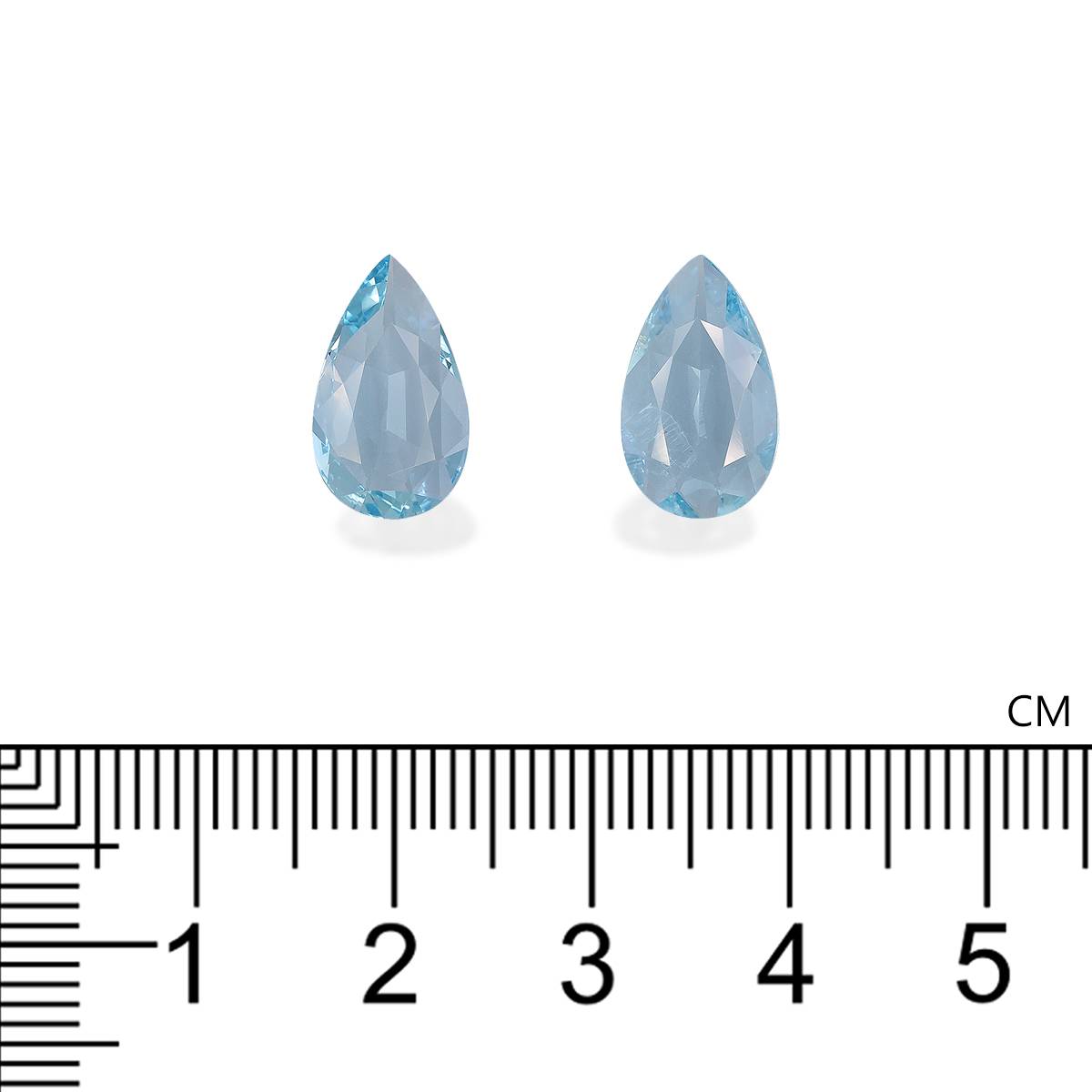 ice blue aquamarine, 4.21ct pear cut — view 4
