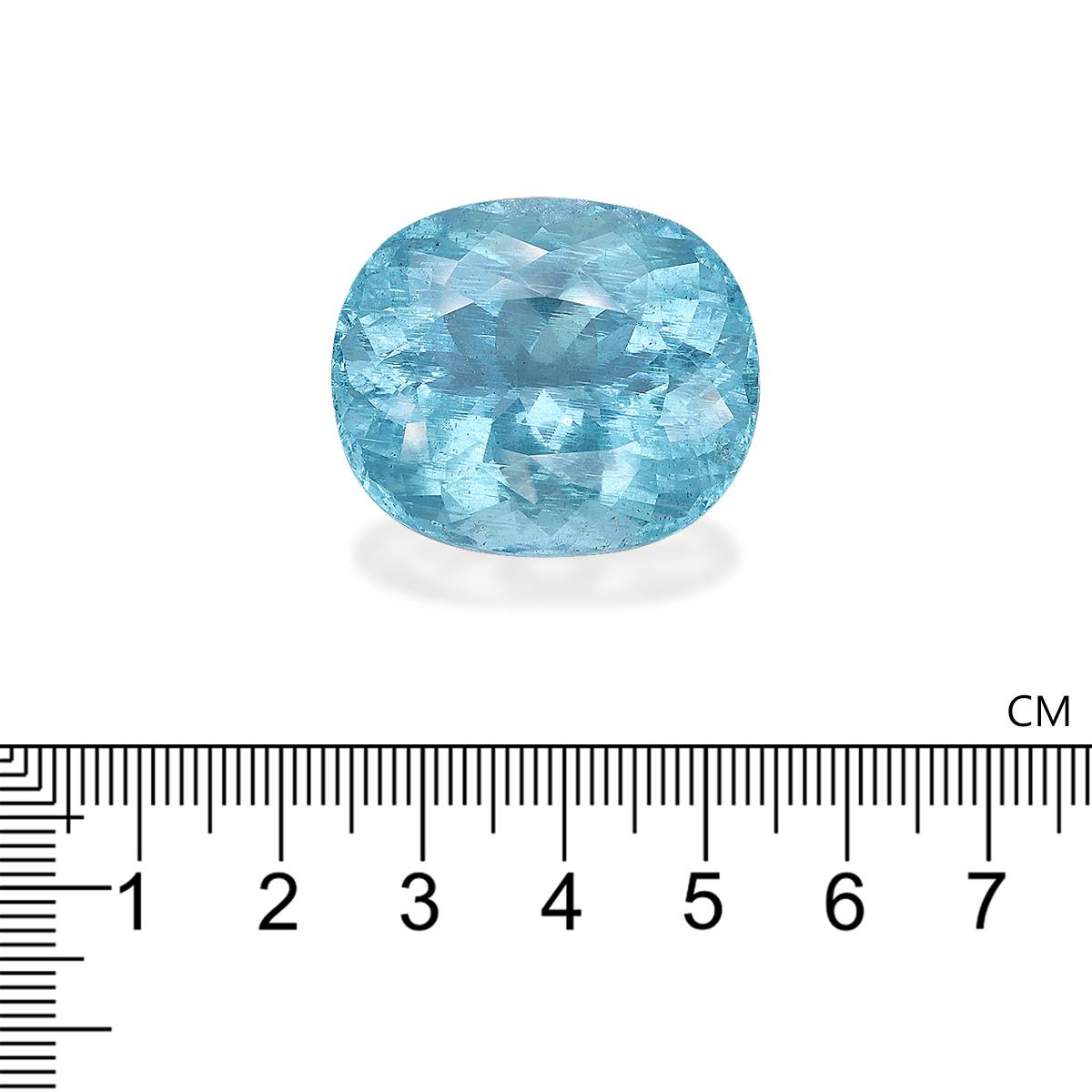 Santa Maria blue aquamarine, 80.46ct oval cut — view 4
