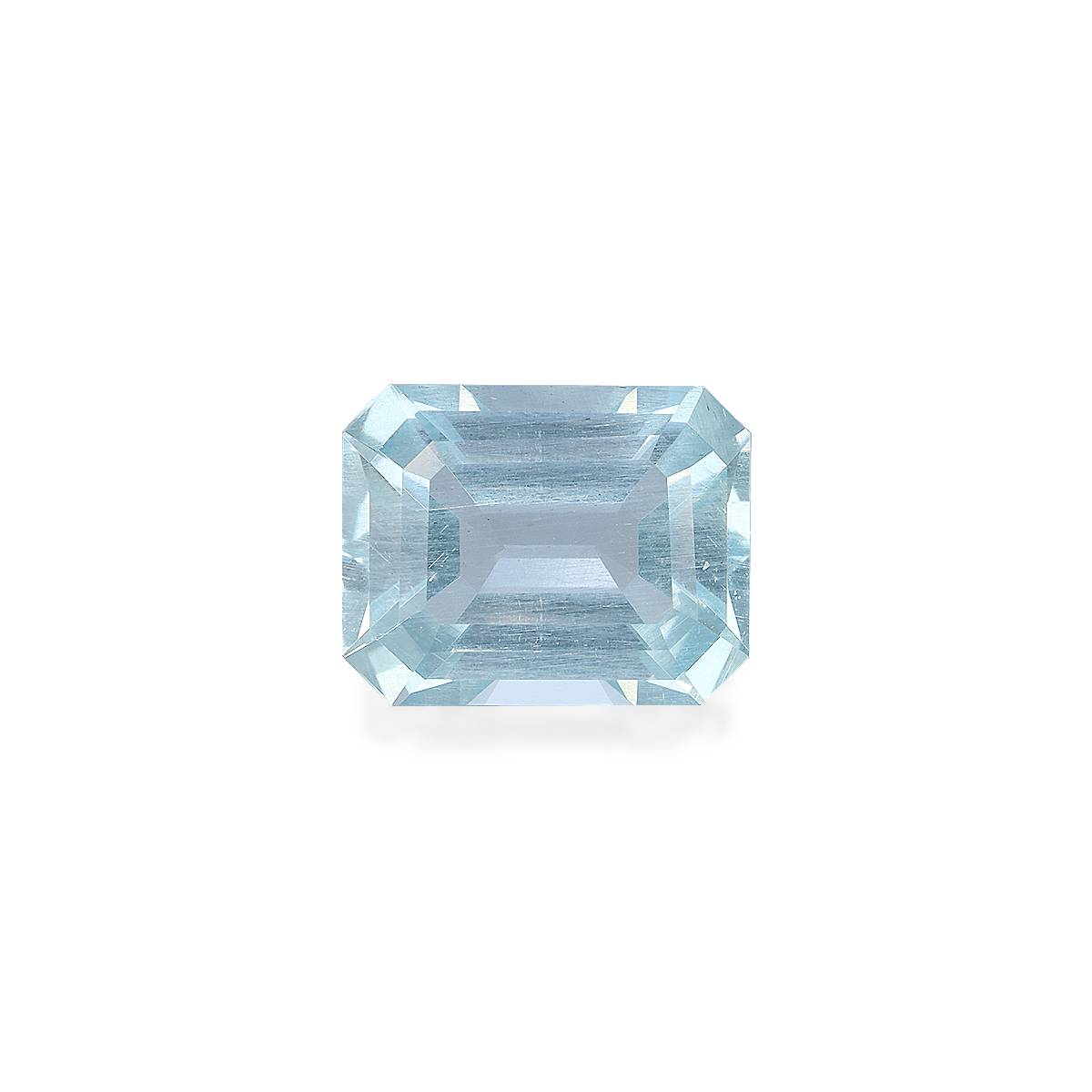 sky blue aquamarine, 3.74ct rectangular cut — main view