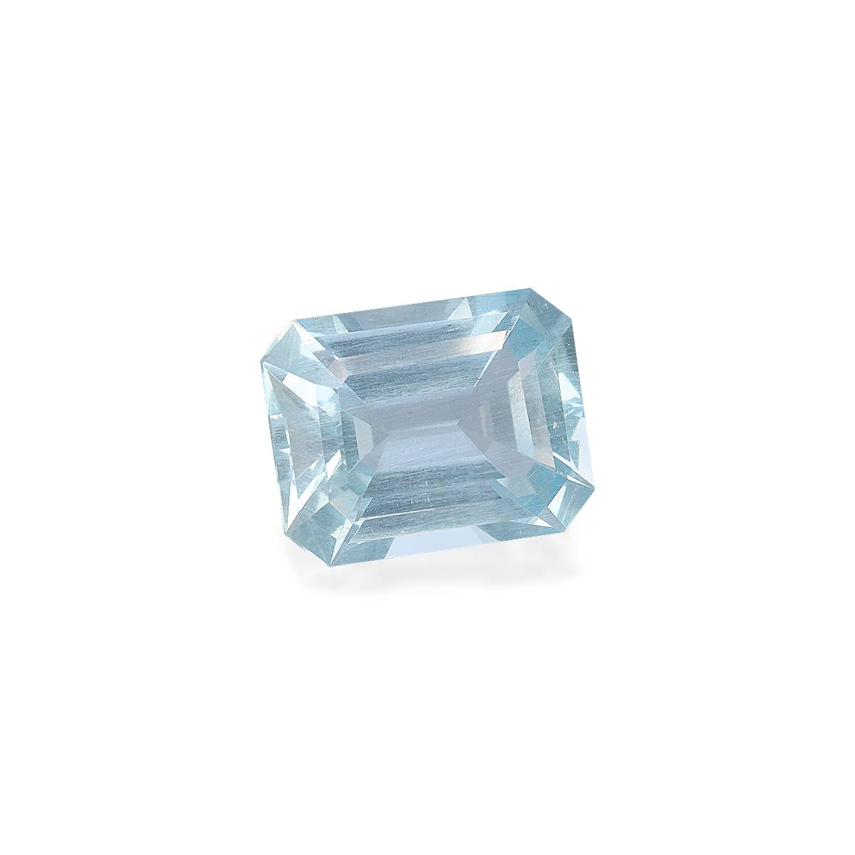 sky blue aquamarine, 3.74ct rectangular cut — view 3