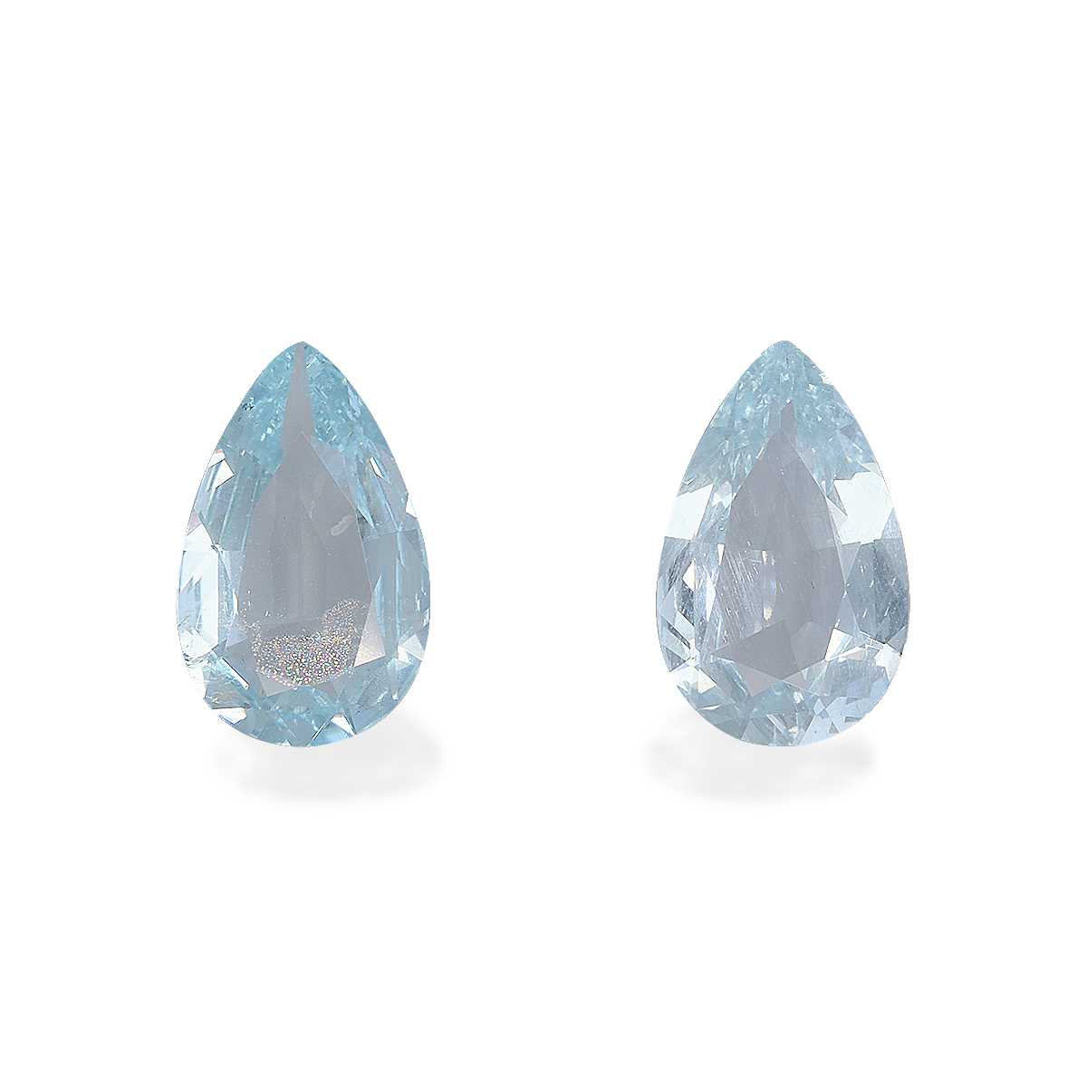 Baby Blue Aquamarine 4.06ct Pair