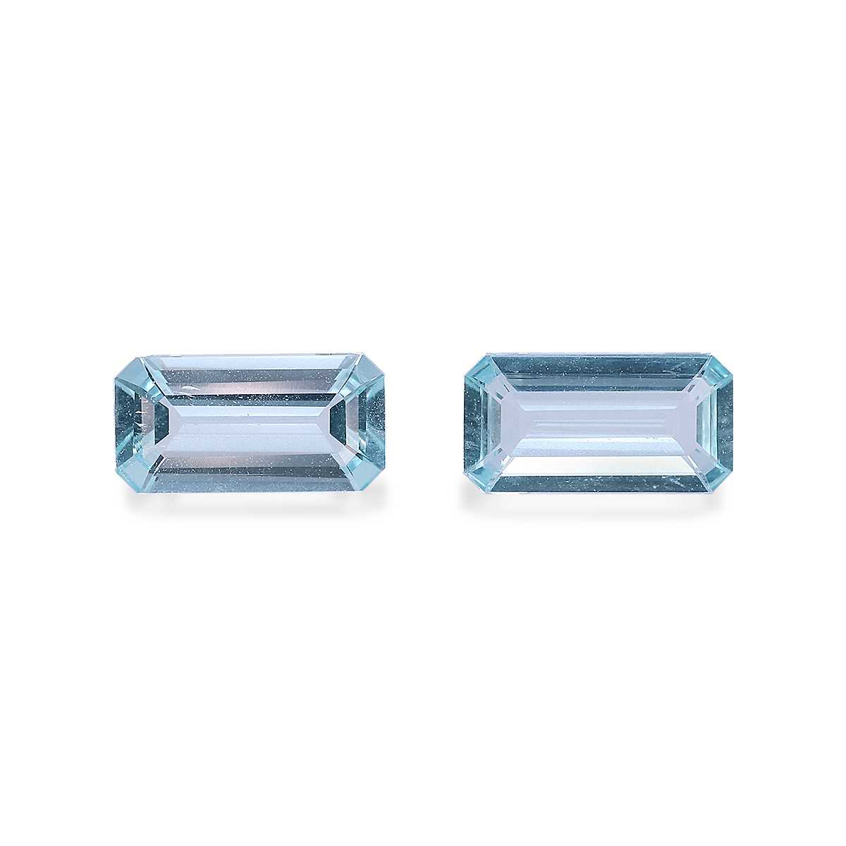 Ice Blue Aquamarine 2.54ct Pair