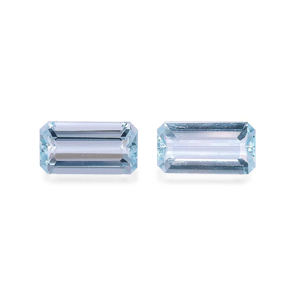 Ice Blue Aquamarine 3.63ct Pair