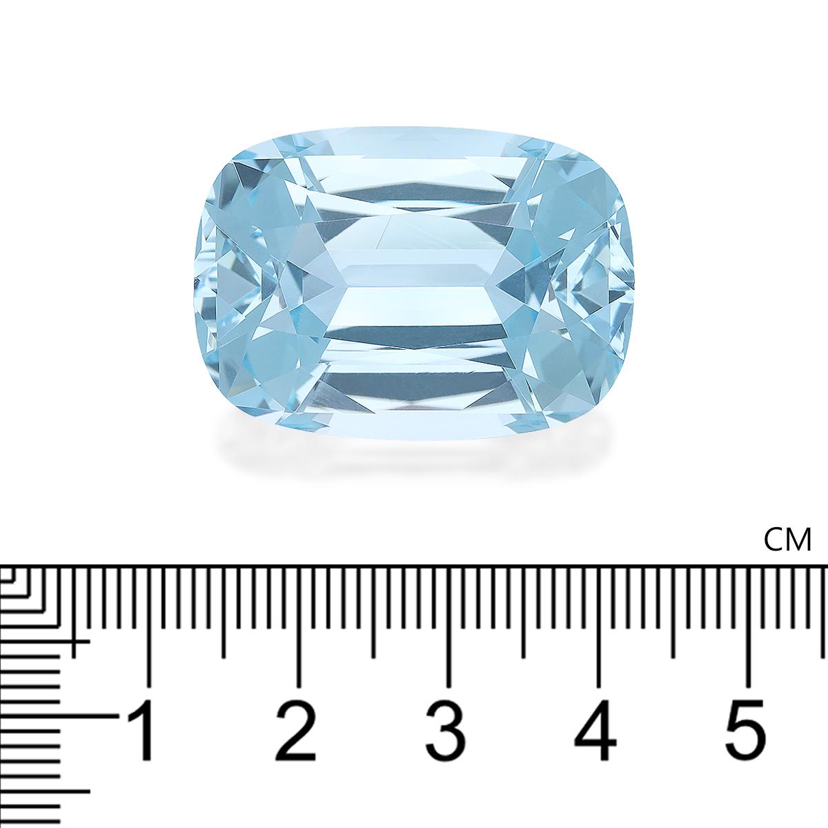 baby blue aquamarine, 60.13ct cushion cut — view 4