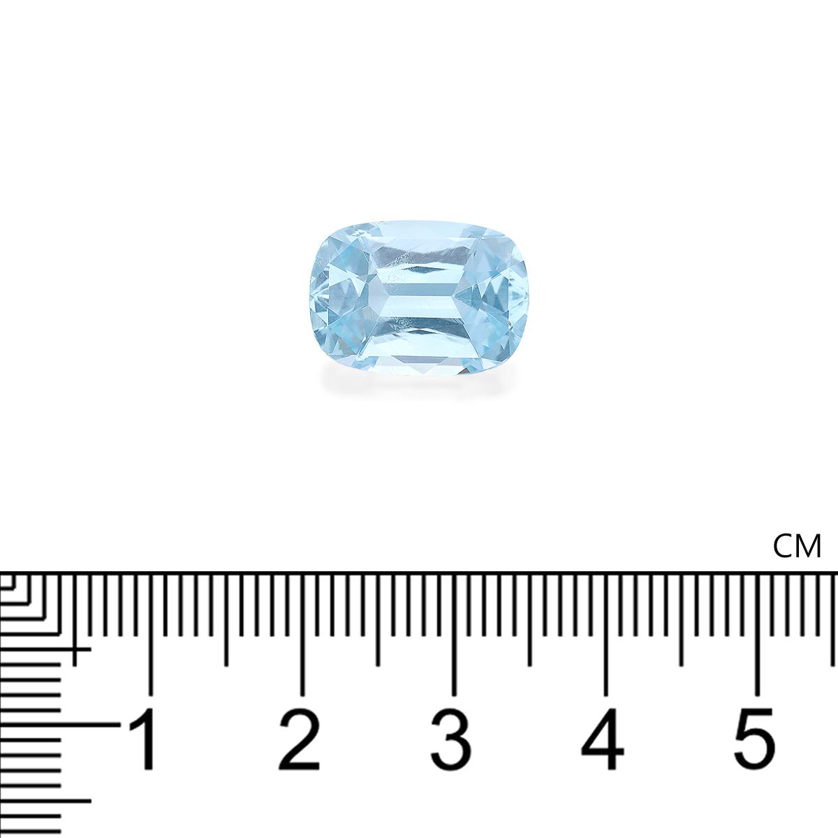 baby blue aquamarine, 6.27ct cushion cut — view 4