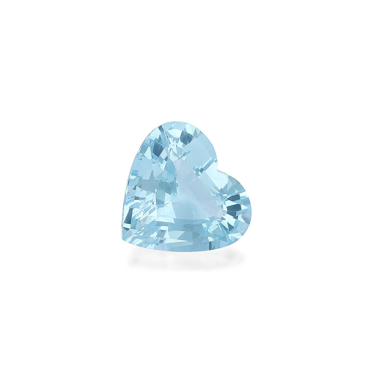 baby blue aquamarine, 15.54ct heart cut — view 3