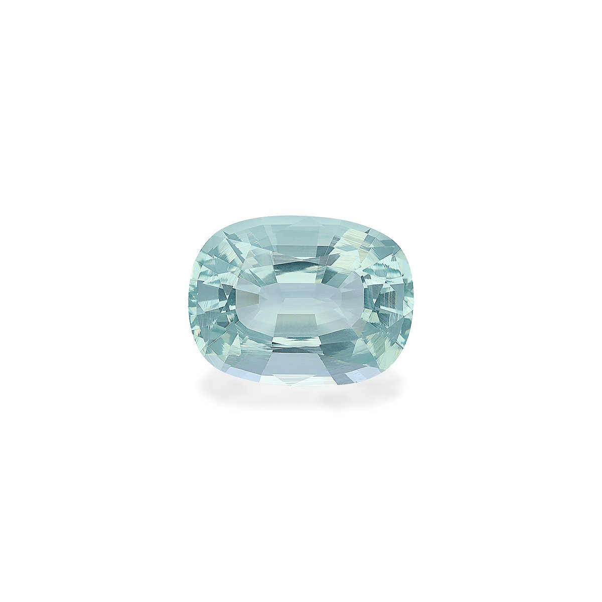 seafoam green aquamarine, 7.44ct cushion cut — main view