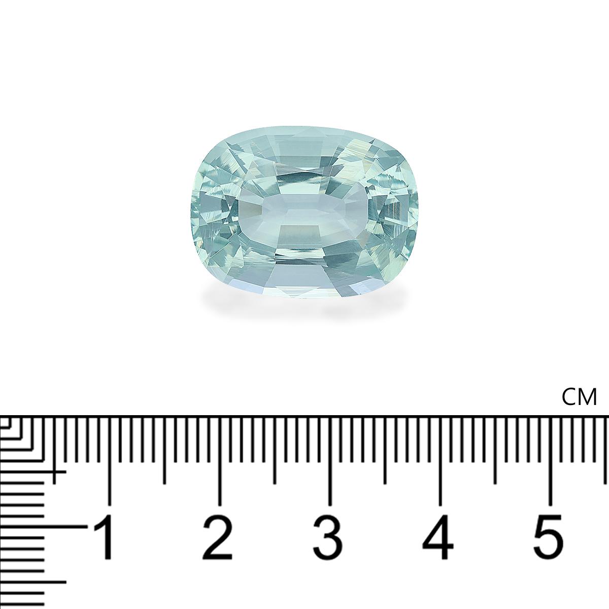 seafoam green aquamarine, 7.44ct cushion cut — view 4