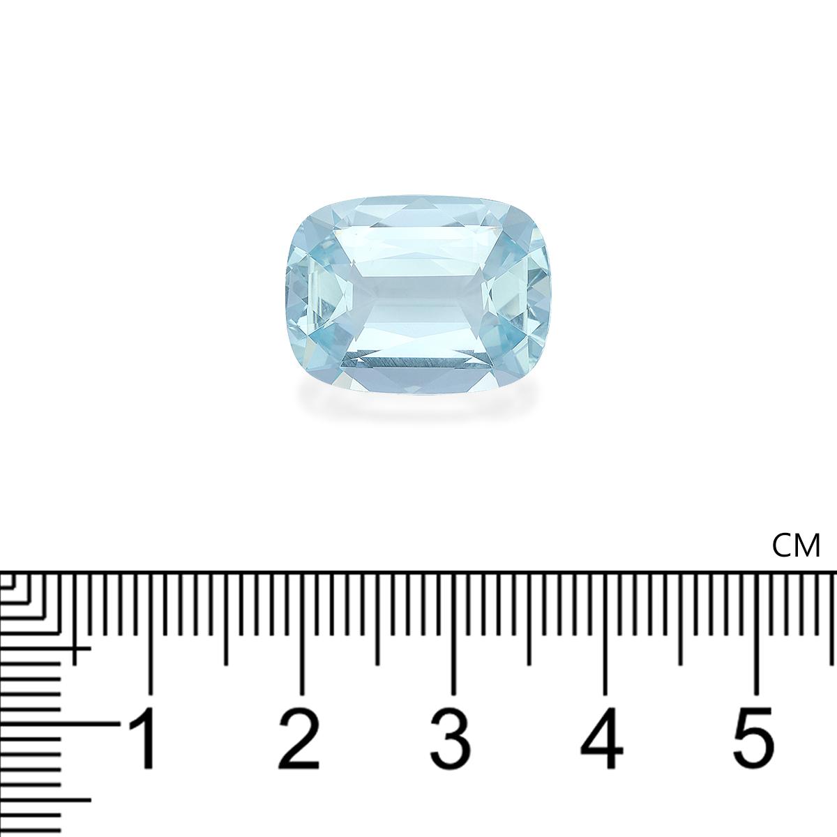 baby blue aquamarine, 10.04ct cushion cut — view 4
