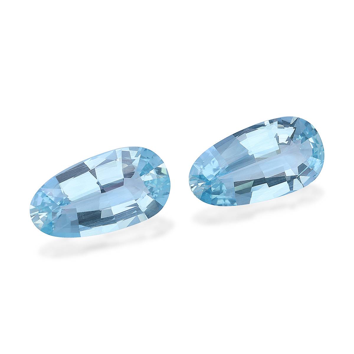 baby blue aquamarine, 23.51ct pear cut — view 3