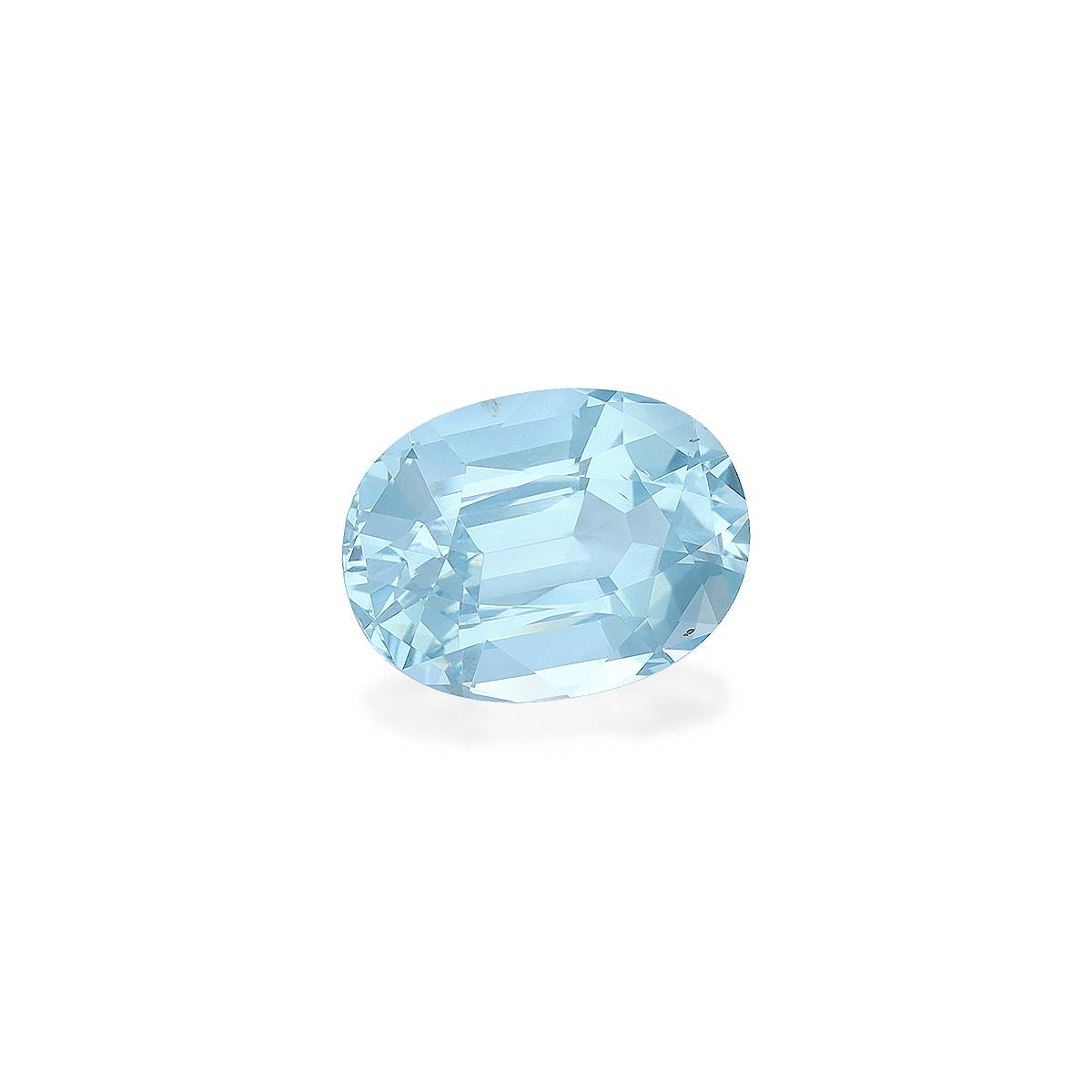 baby blue aquamarine, 8.06ct oval cut — view 3