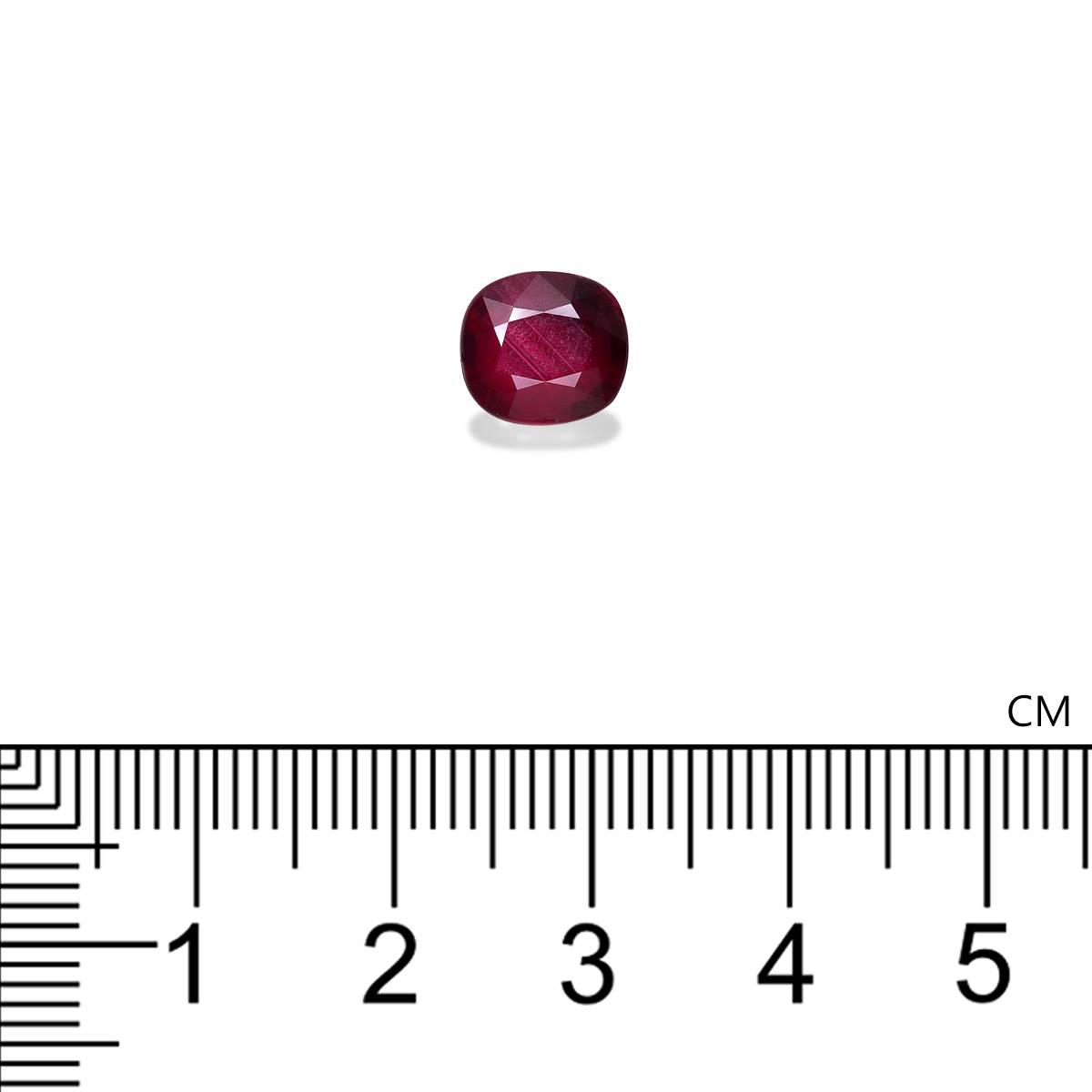 Pigeons Blood red mozambique ruby, 3.03ct cushion cut — view 4