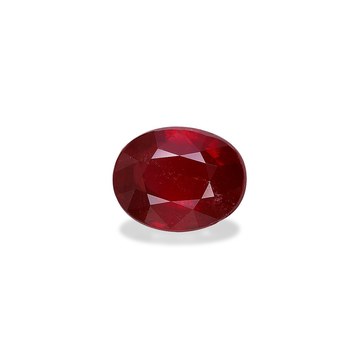 red mozambique ruby, 3ct oval cut — main view