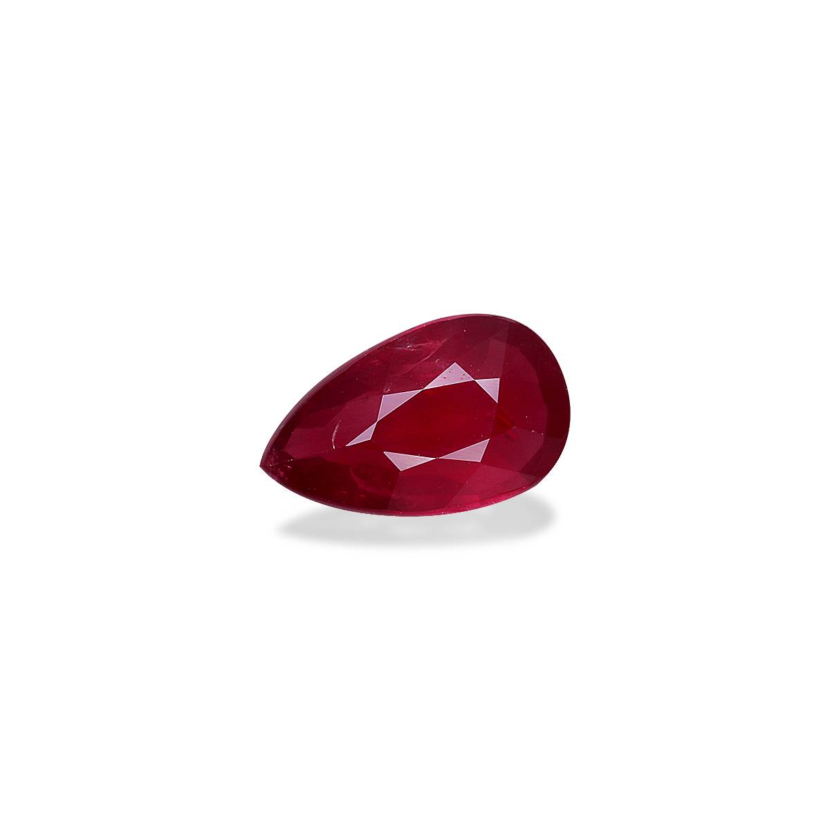 Pigeons Blood red mozambique ruby, 3.01ct pear cut — view 3