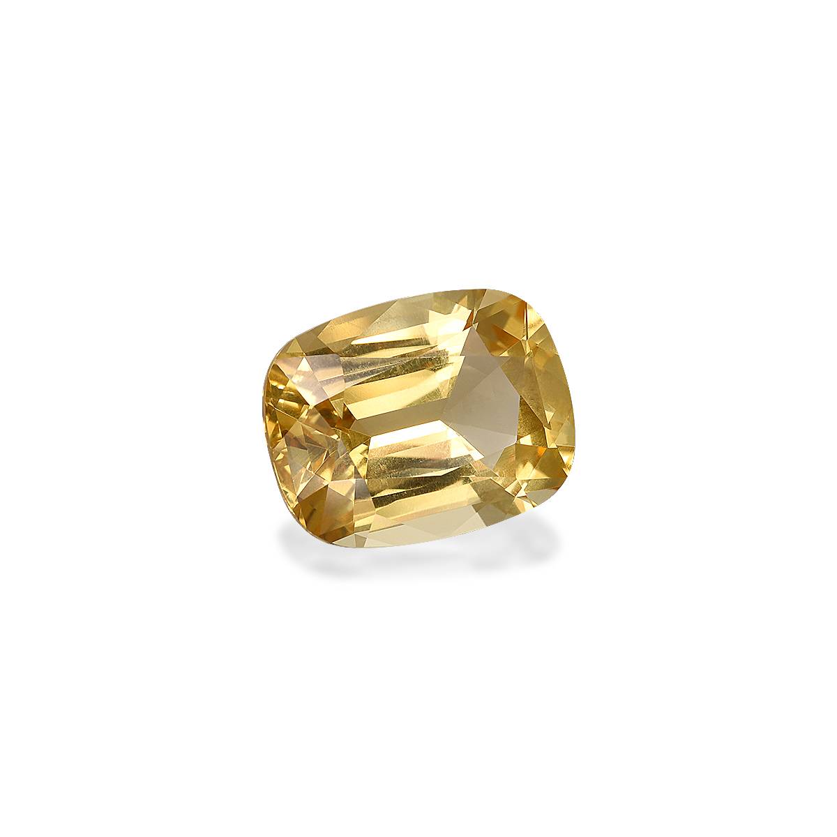 yellow citrine, 9.18ct cushion cut — view 3