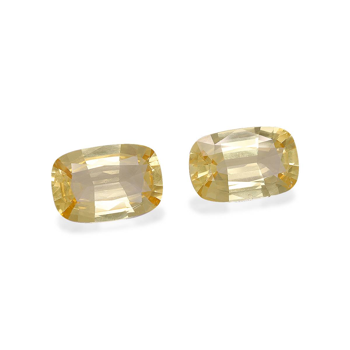 yellow citrine, 9.69ct cushion cut — view 2