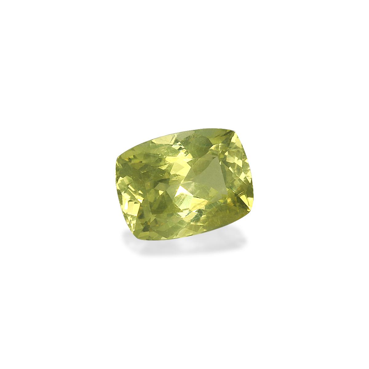 lemon yellow chrysoberyl, 3.24ct cushion cut — view 3