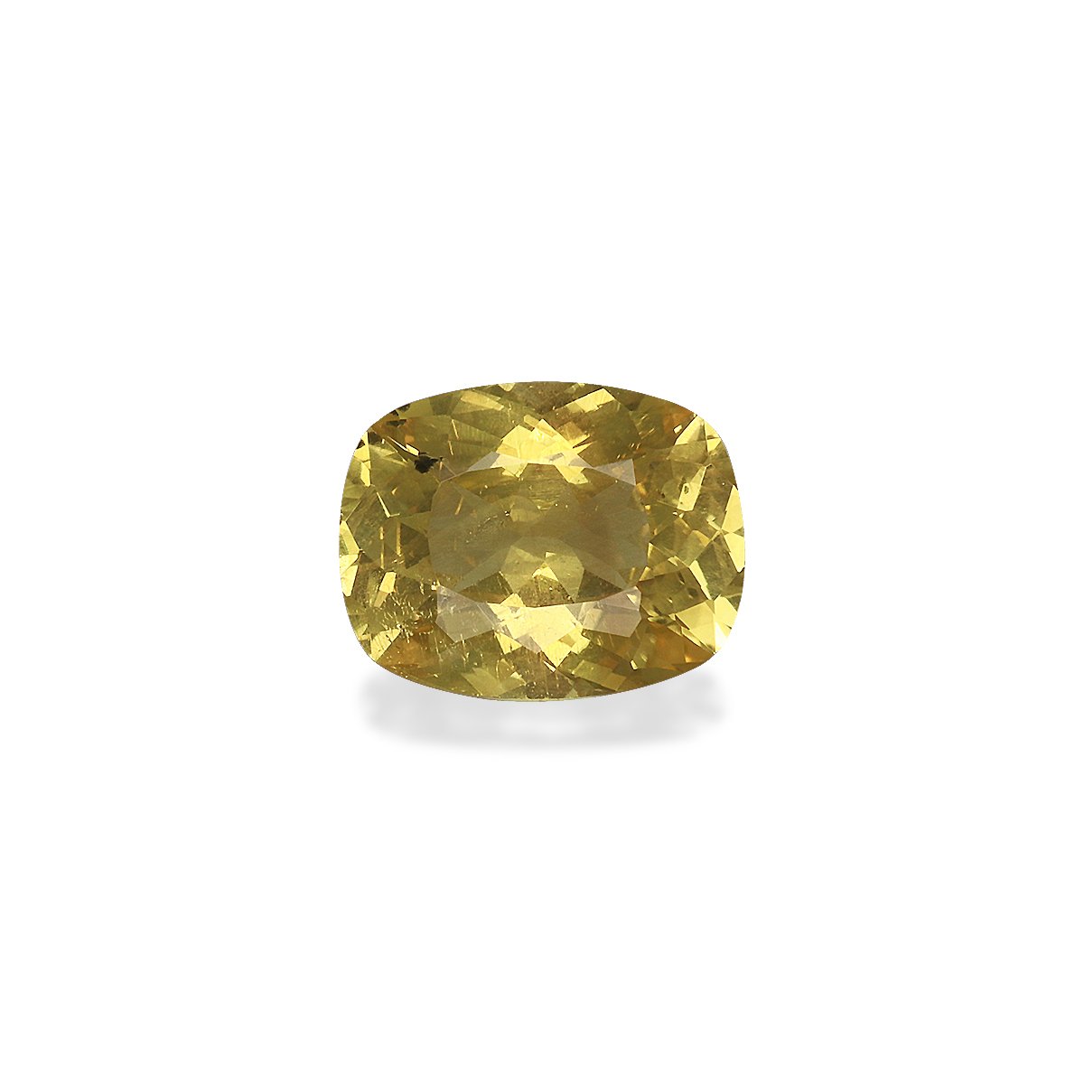 lemon yellow chrysoberyl, 2.94ct cushion cut — main view