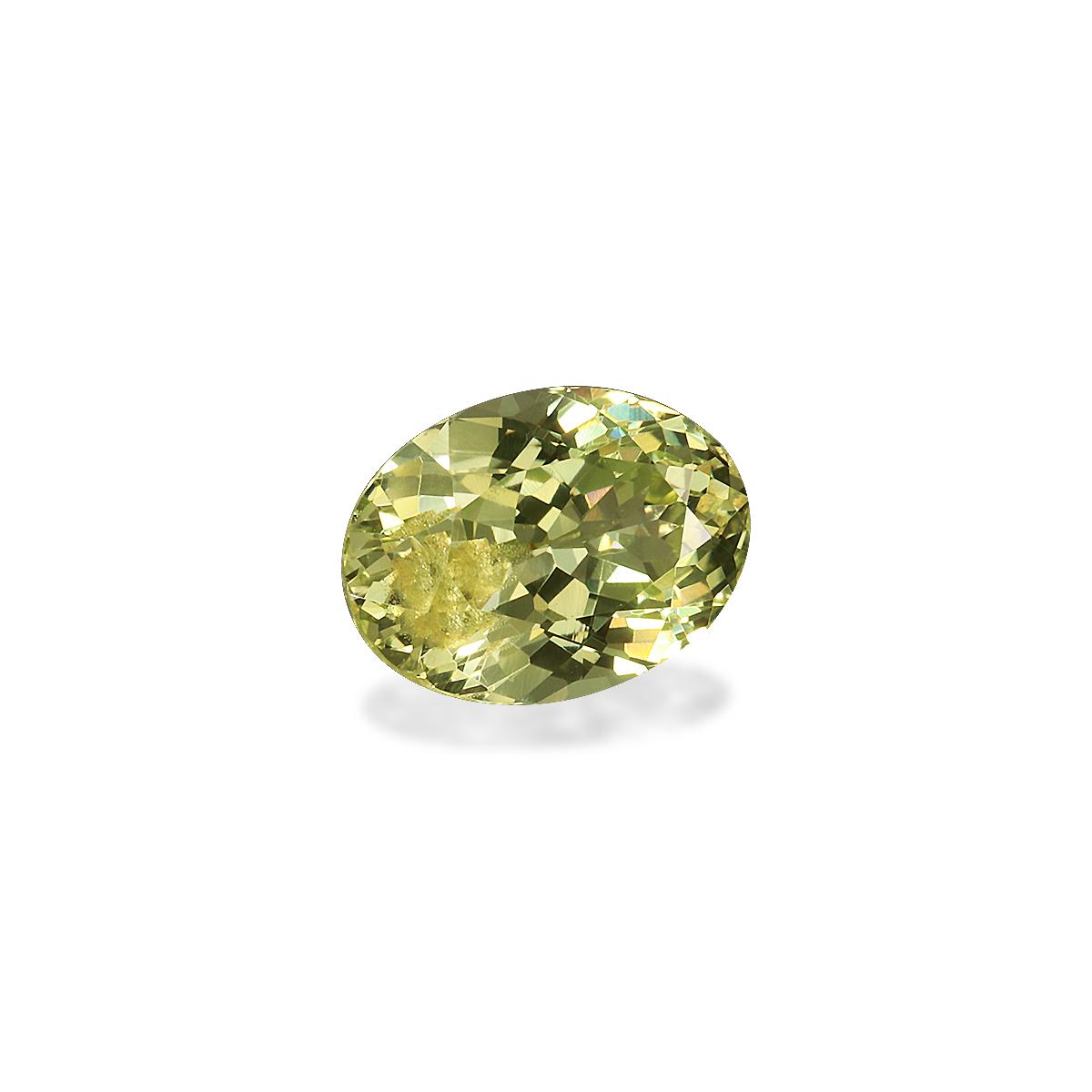 lemon yellow chrysoberyl, 2.55ct oval cut — view 3