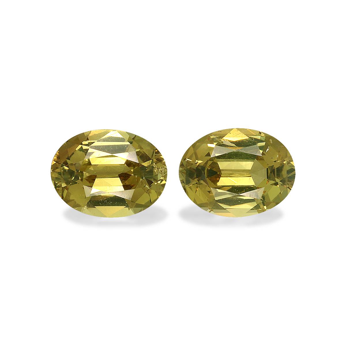 Golden Yellow Chrysoberyl 3.14ct - 8x6mm Pair