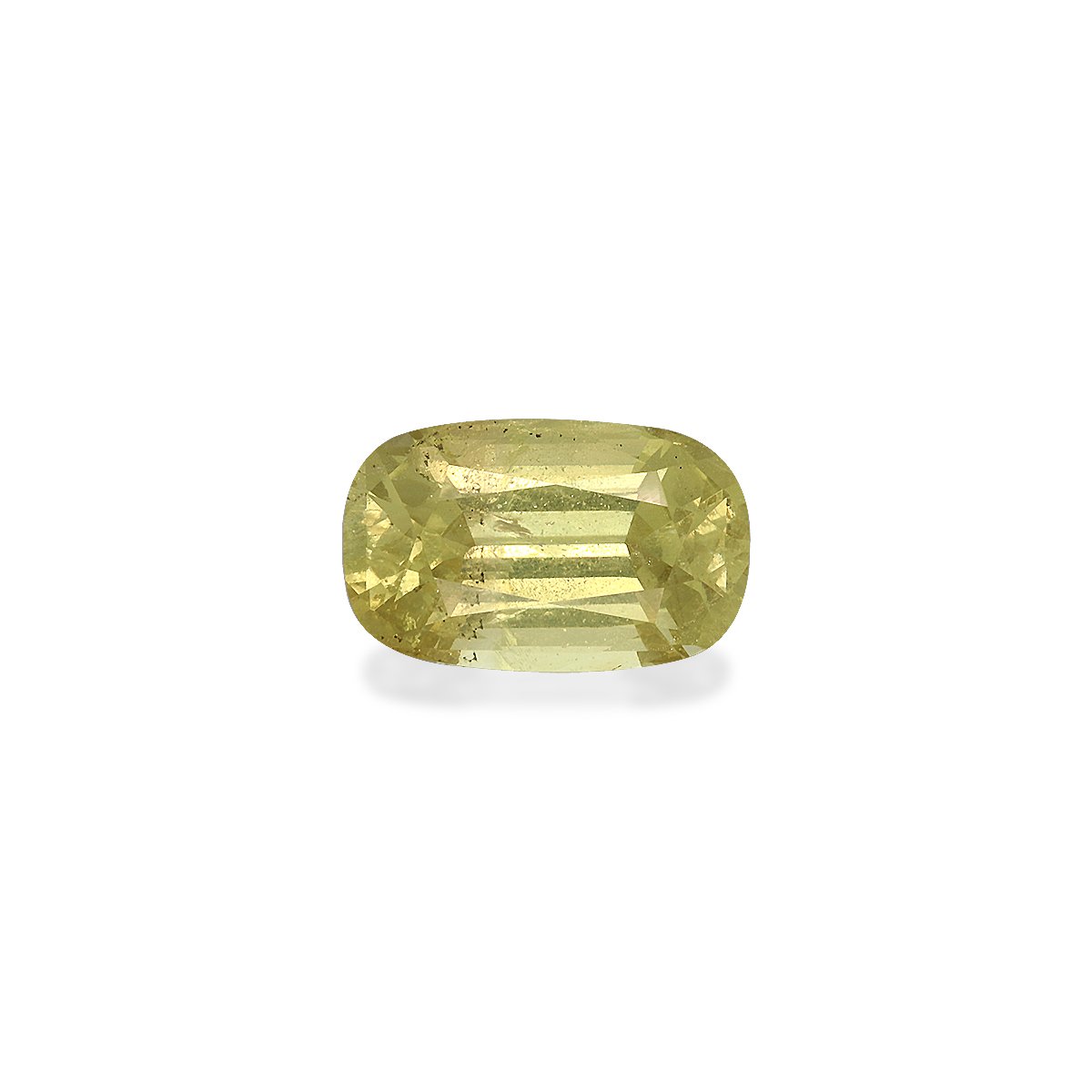 yellow chrysoberyl, 3.43ct cushion cut — main view